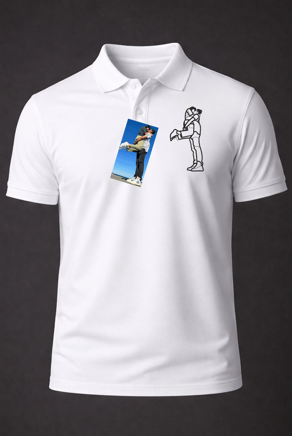 Personalized Embroidery Unisex - ( Collar ) Polo T-Shirt