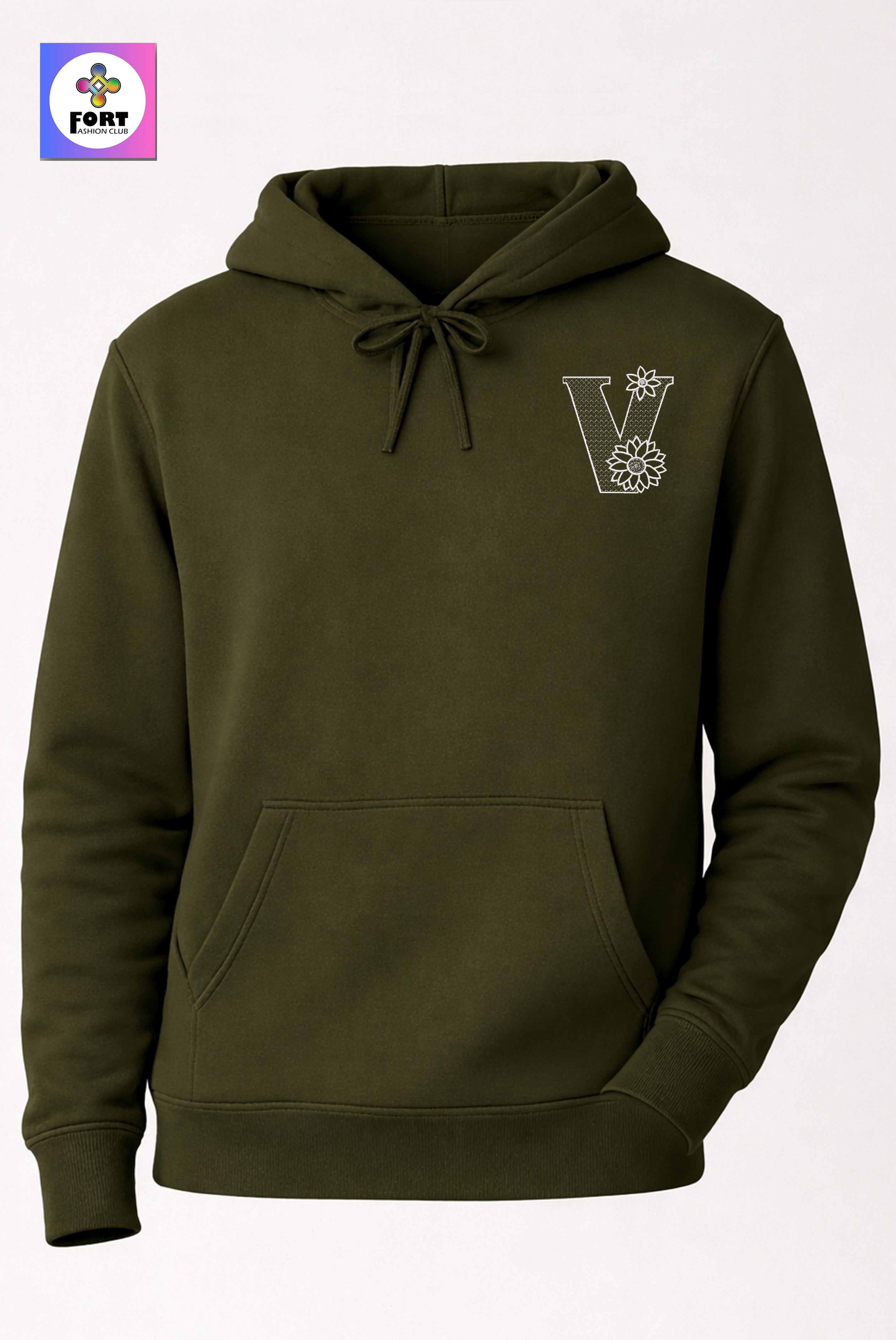 Premium Alphabet Embroidery Unisex - Hoodie