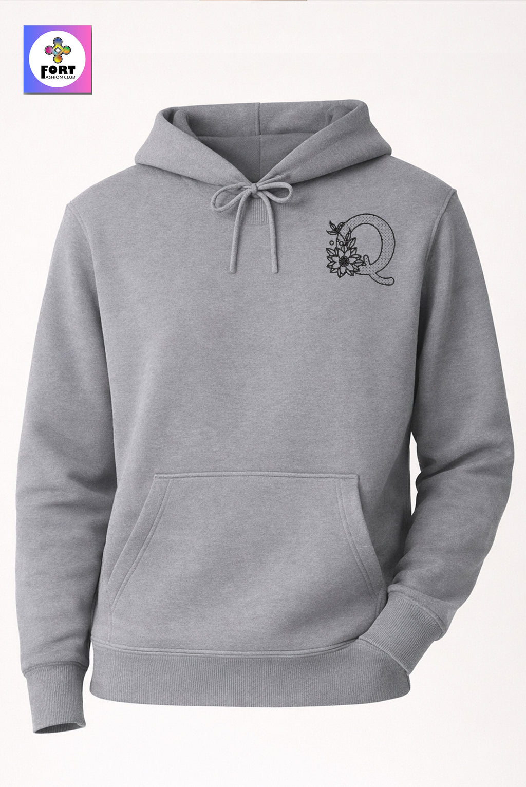 Premium Alphabet Embroidery Unisex - Hoodie