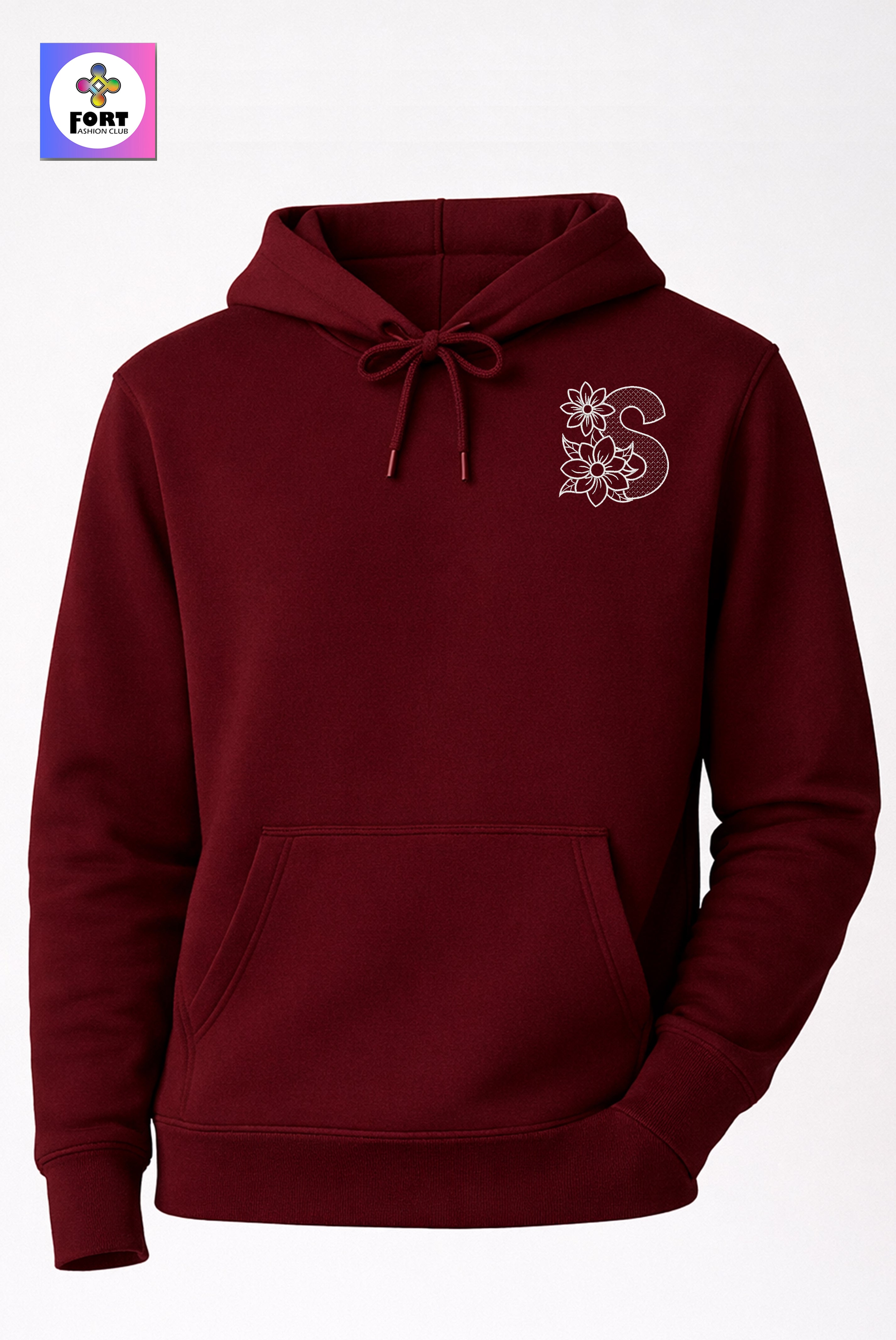 Premium Alphabet Embroidery Unisex - Hoodie