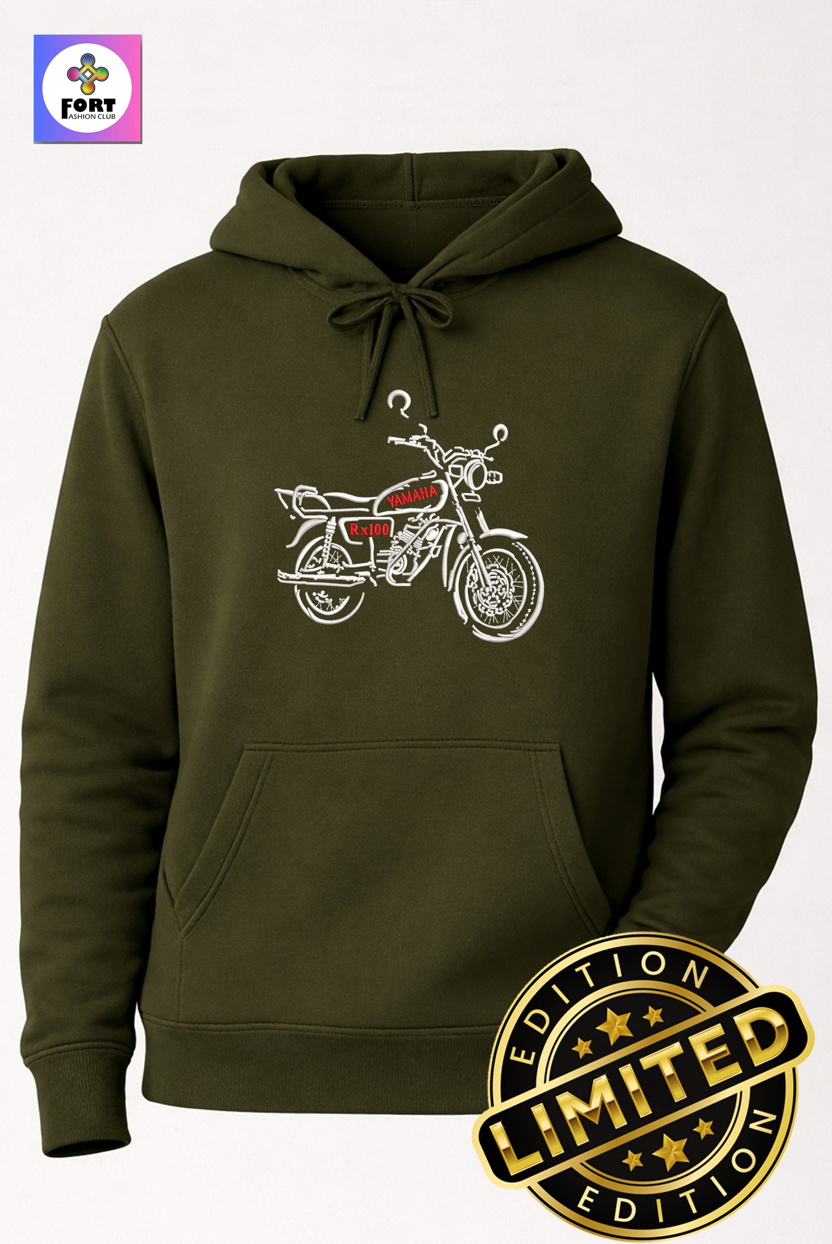 Special Edition Embroidery Unisex Hoodie Rx100