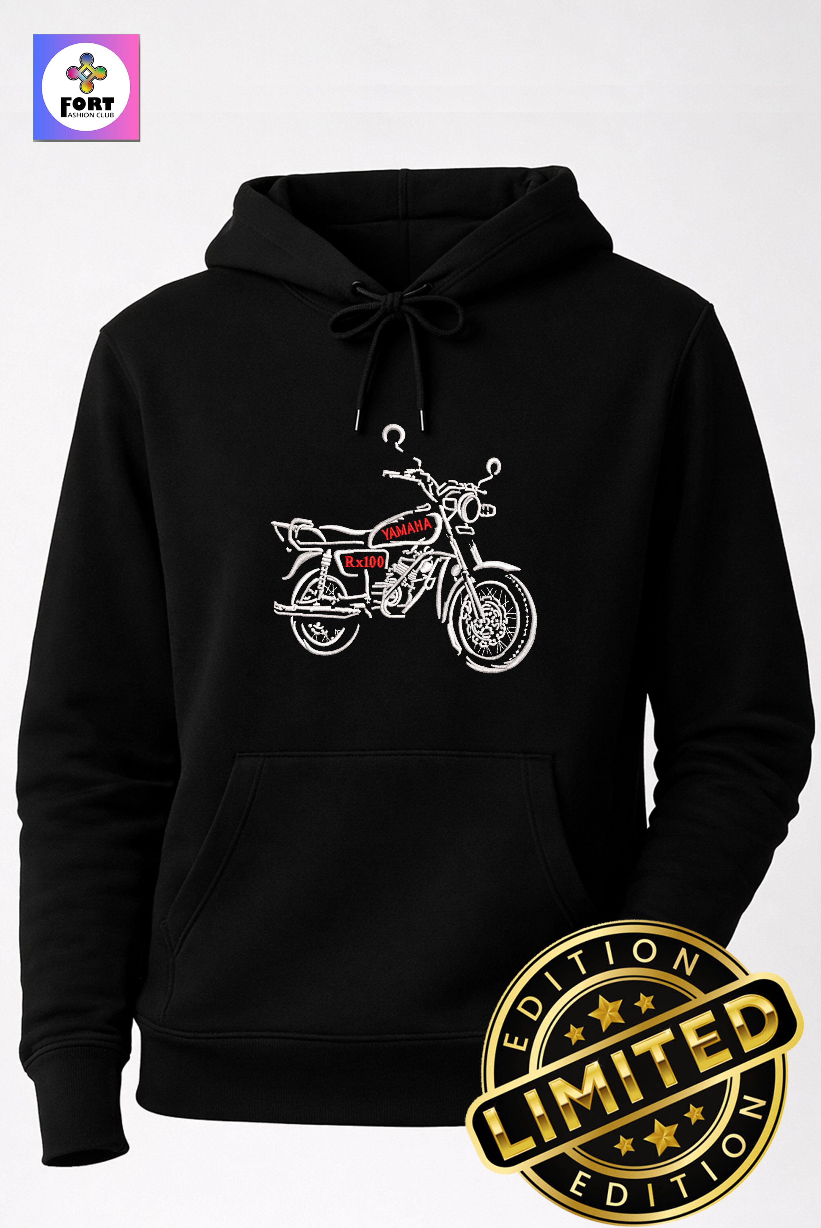 Special Edition Embroidery Unisex Hoodie Rx100