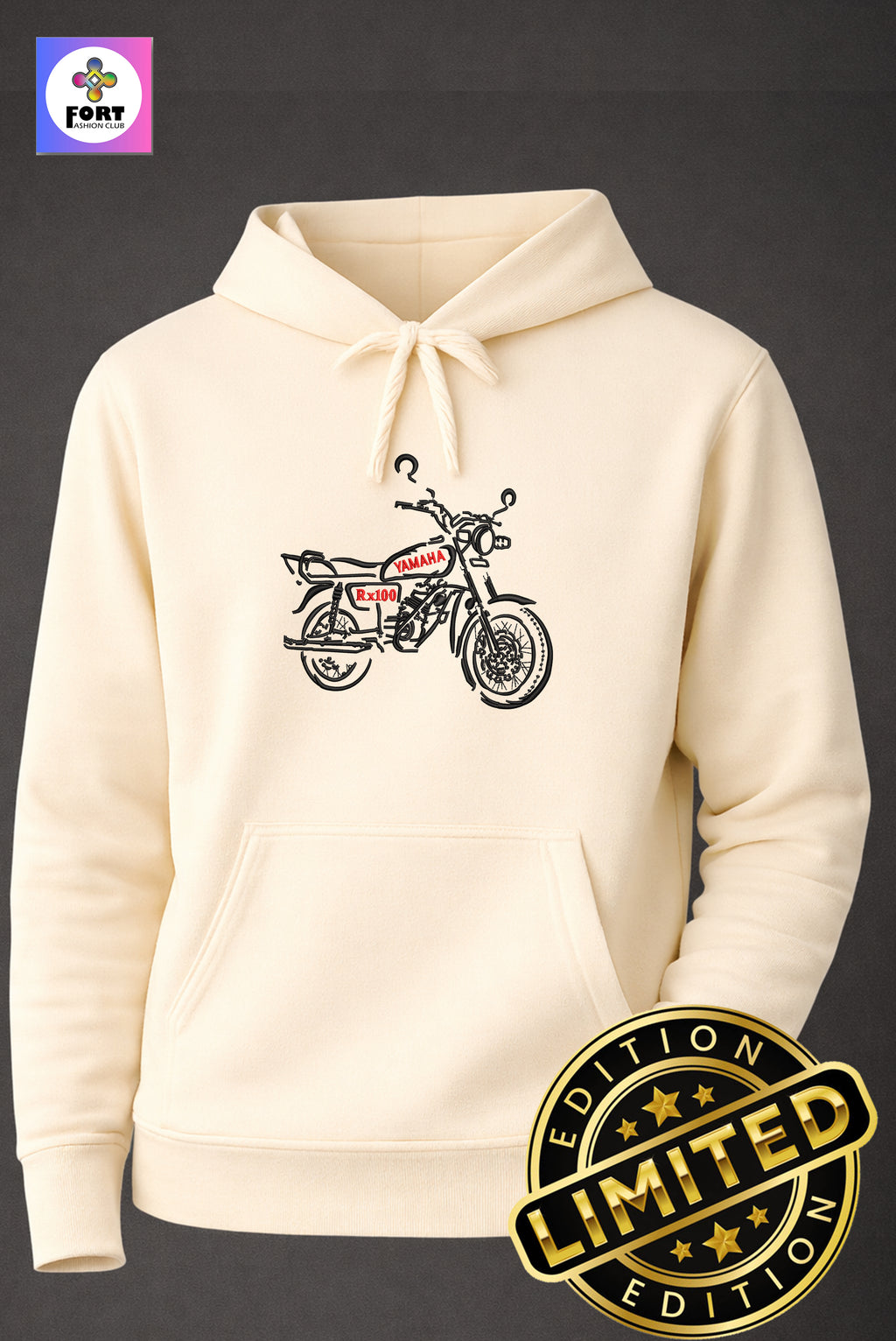 Special Edition Embroidery Unisex Hoodie Rx100