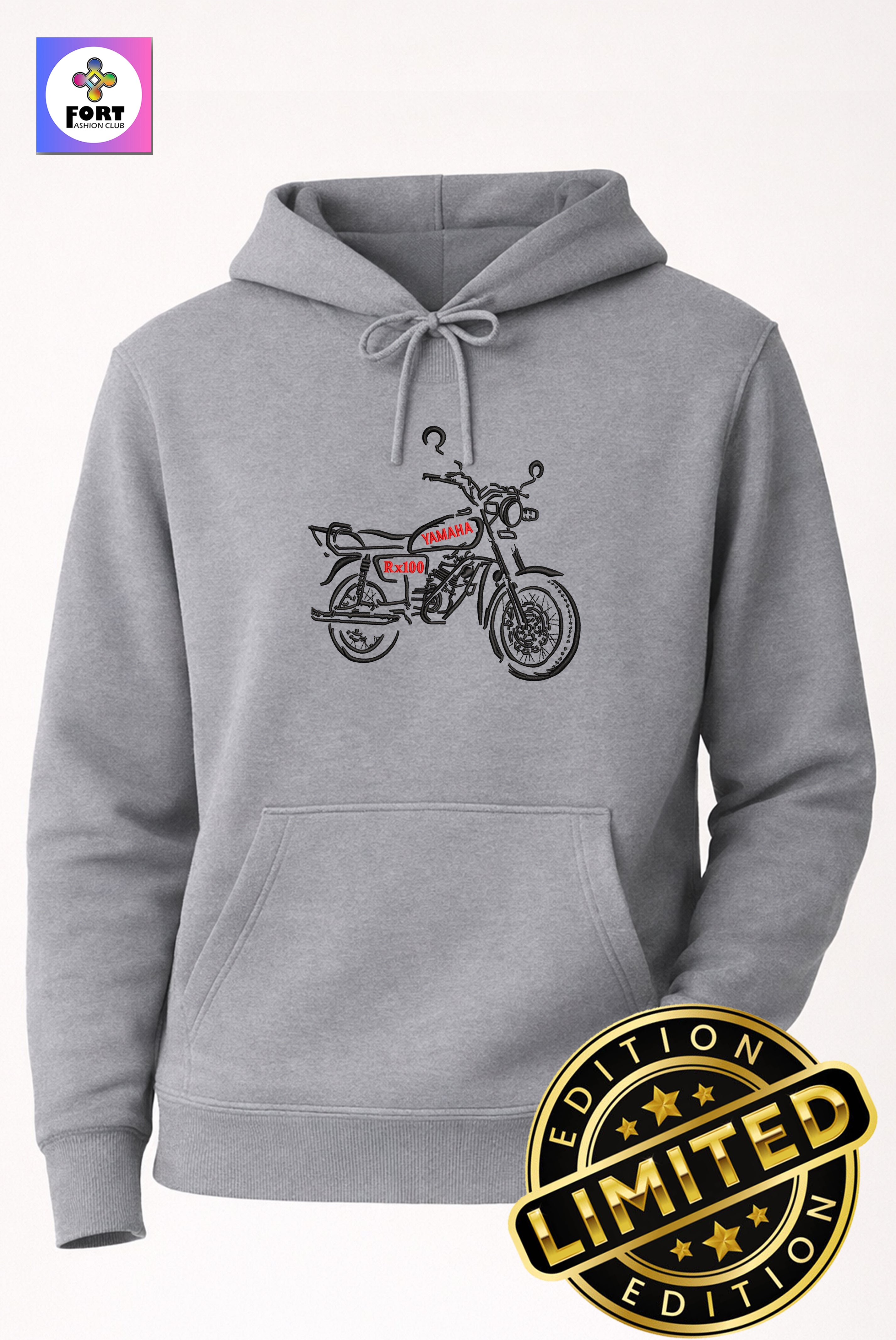 Special Edition Embroidery Unisex Hoodie Rx100