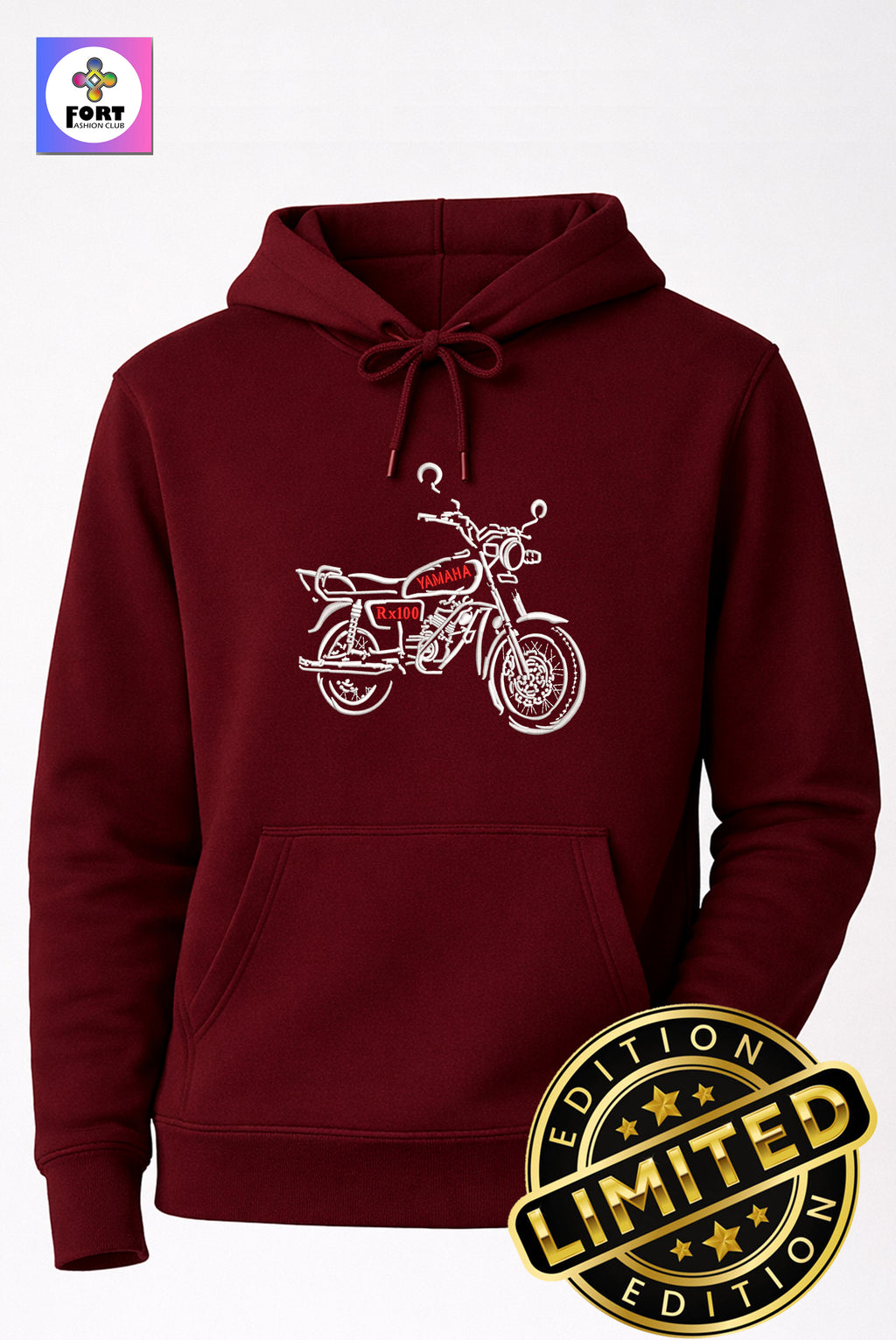 Special Edition Embroidery Unisex Hoodie Rx100