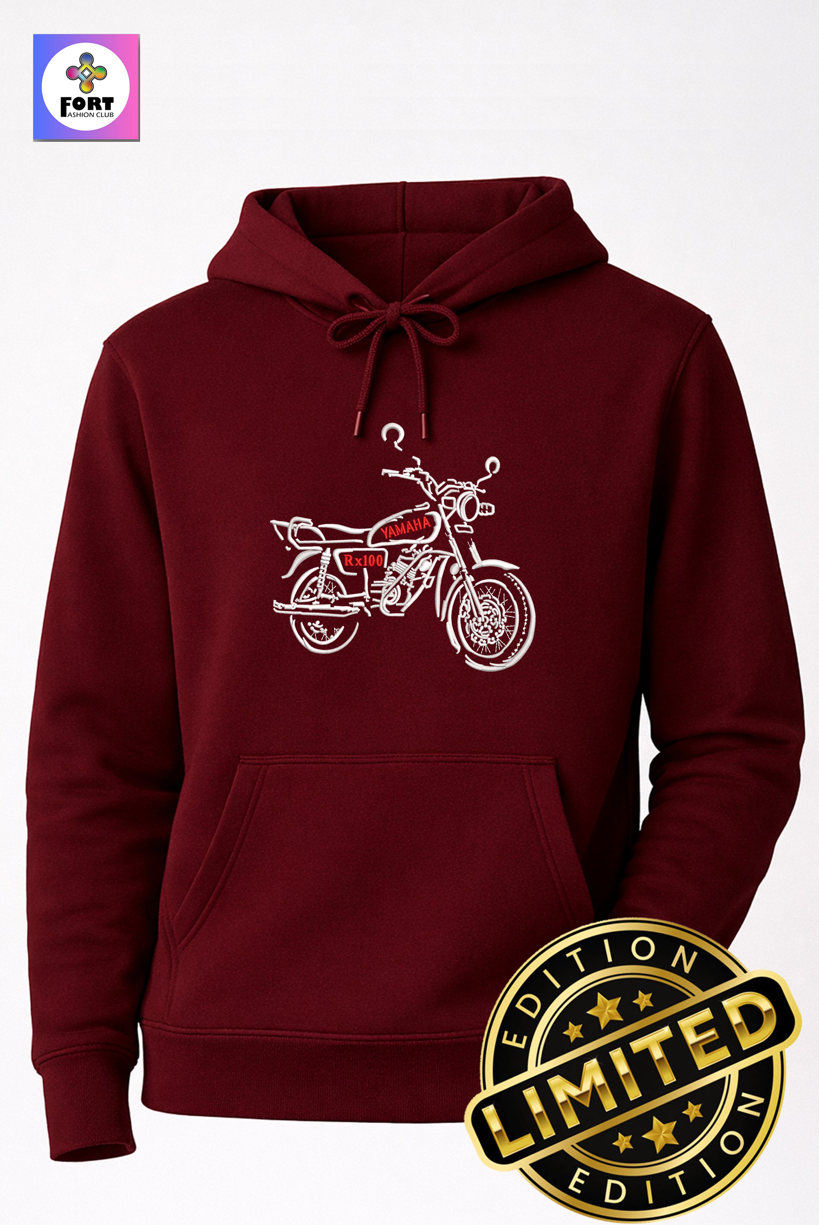 Special Edition Embroidery Unisex Hoodie Rx100