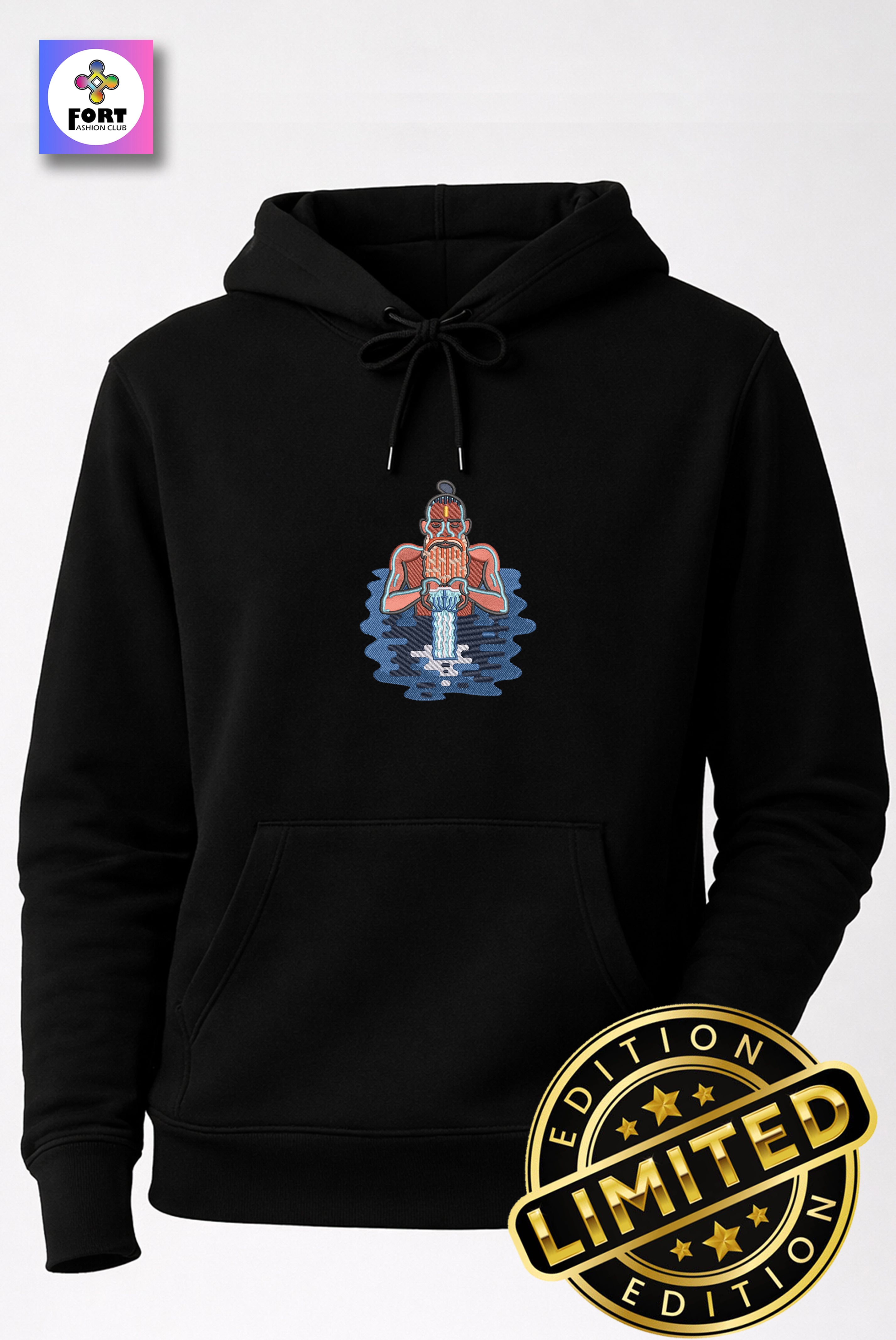 Special Edition Embroidery Unisex Hoodie Sadhuji
