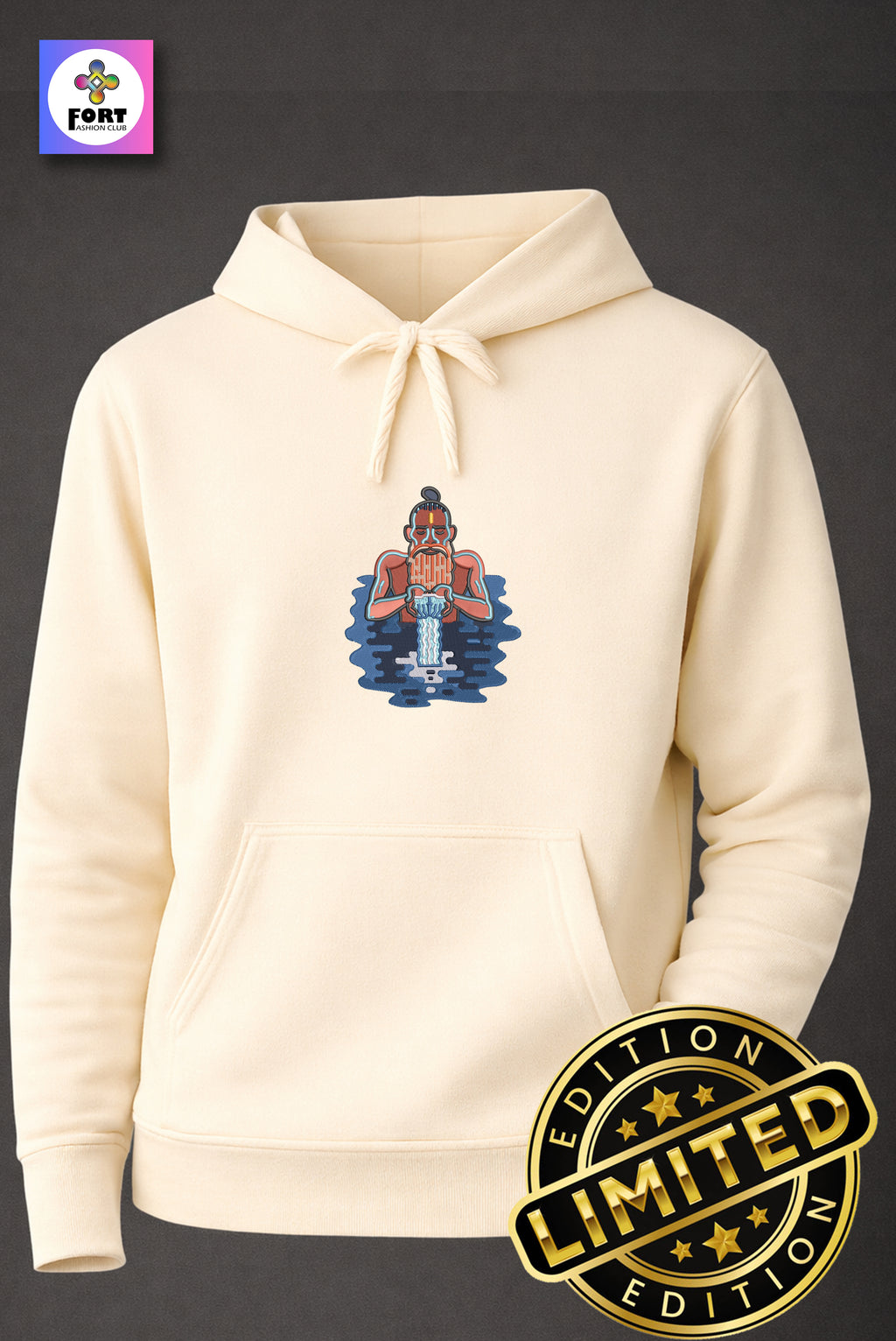 Special Edition Embroidery Unisex Hoodie Sadhuji