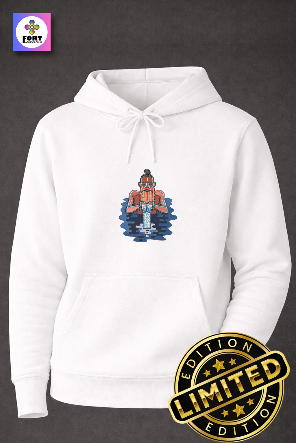 Special Edition Embroidery Unisex Hoodie Sadhuji