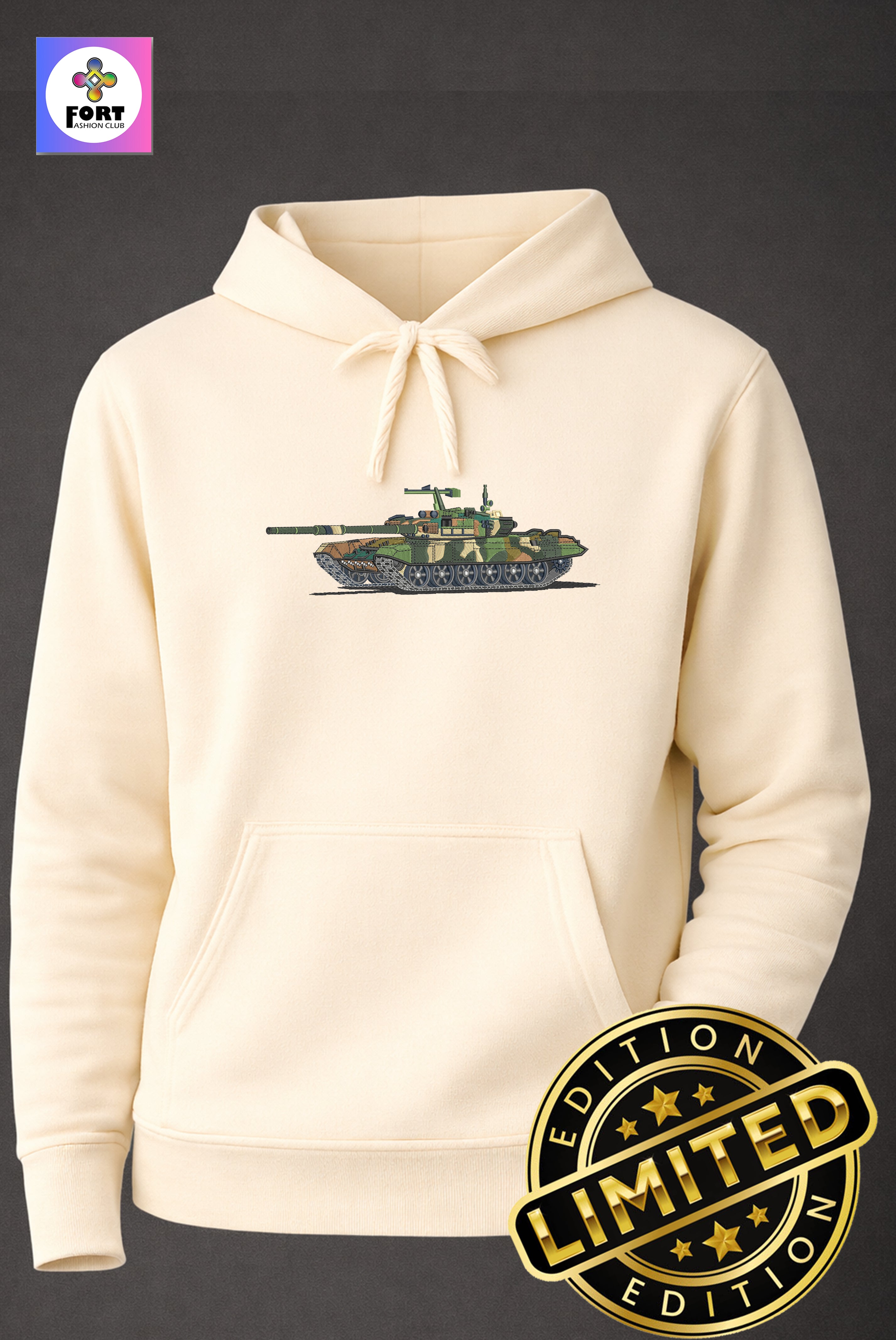 Special Edition Embroidery Unisex Hoodie Tank