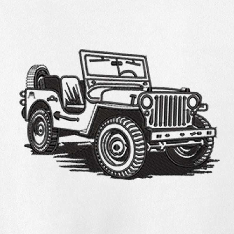CRAZY EMBROIDERY OVERSIZED T-SHIRT (DROP SHOULDER) – JEEP