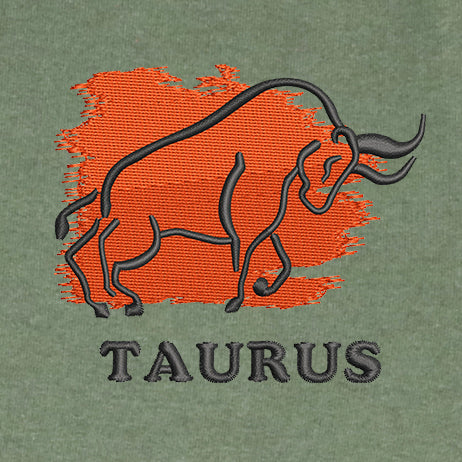 CRAZY EMBROIDERY HOODIE – TAURUS