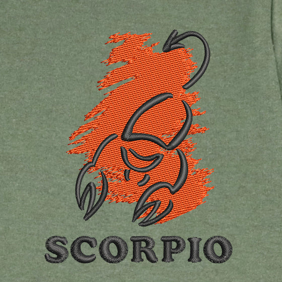 CRAZY EMBROIDERY HOODIE – SCORPIO