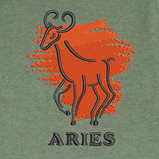CRAZY EMBROIDERY HOODIE – ARIES