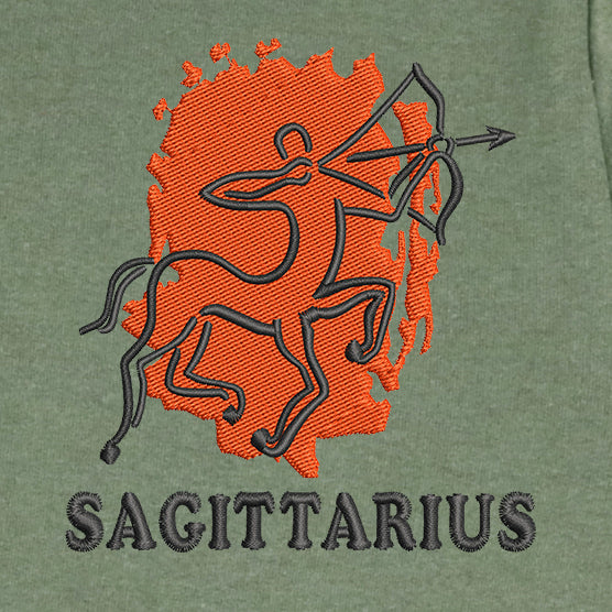 CRAZY EMBROIDERY HOODIE – SAGITTIARIUS