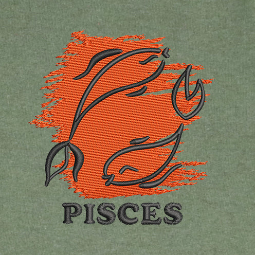 CRAZY EMBROIDERY HOODIE – PISCES