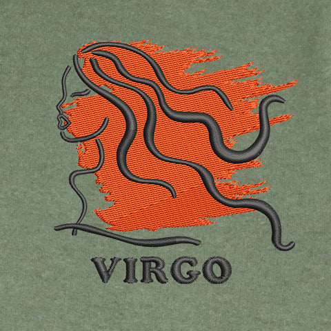 CRAZY EMBROIDERY HOODIE – VIRGO