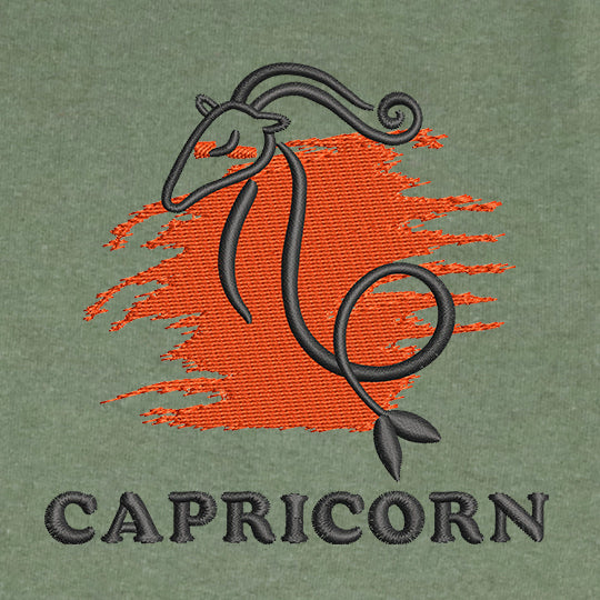 CRAZY EMBROIDERY HOODIE – CAPRICORN