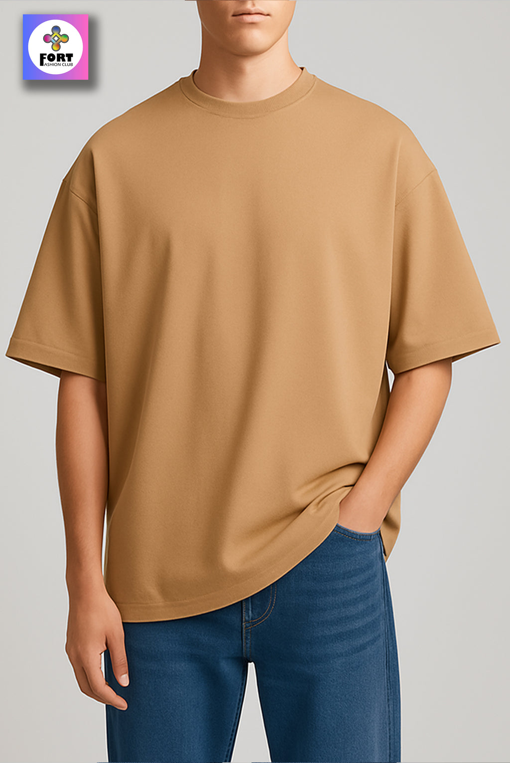 PERSONALIZED EMBROIDERY OVERSIZED (DROP SHOULDER) T-SHIRT
