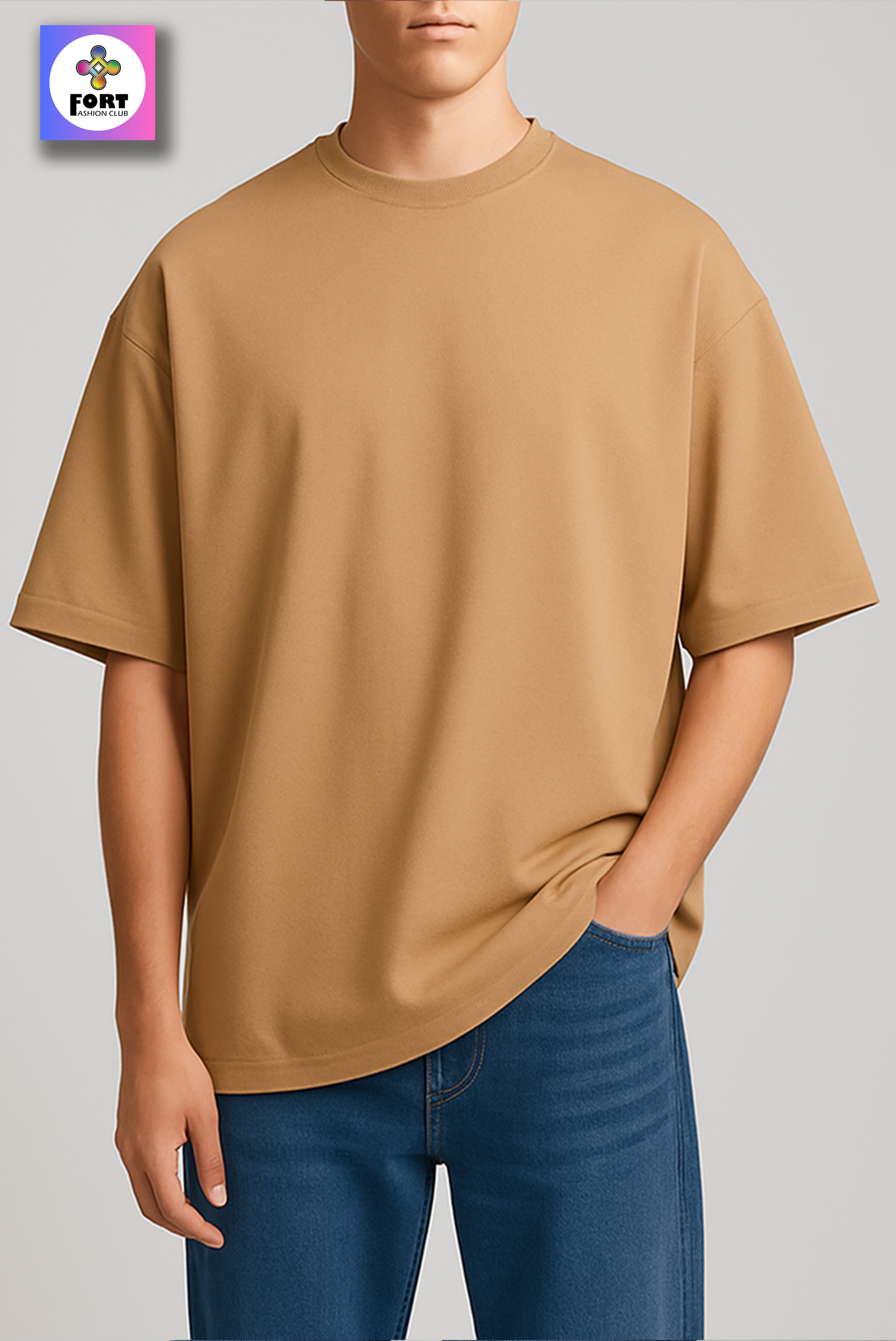 PERSONALIZED EMBROIDERY OVERSIZED (DROP SHOULDER) T-SHIRT