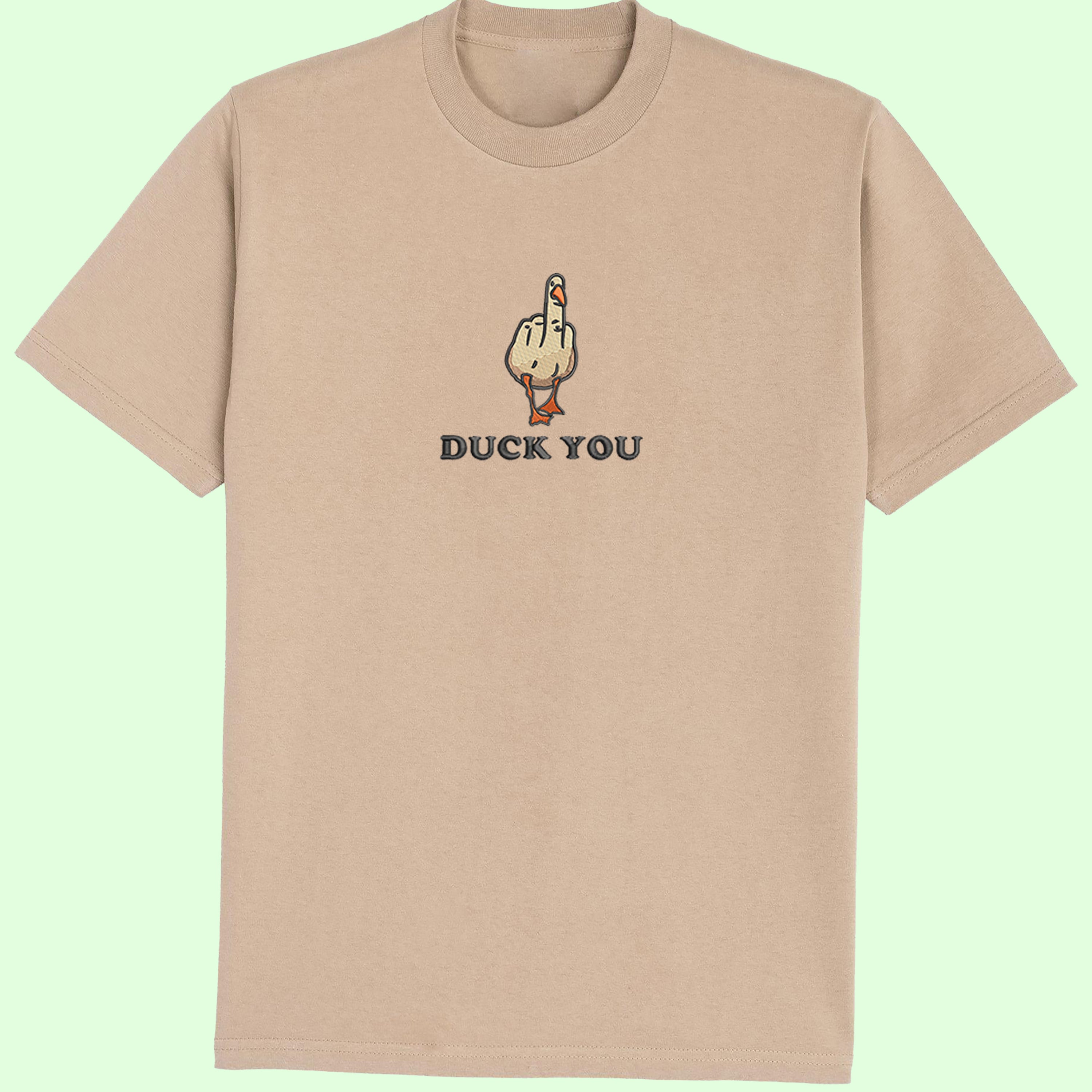 CRAZY EMBROIDERY OVERSIZED T-SHIRT (DROP SHOULDER) – DUCK
