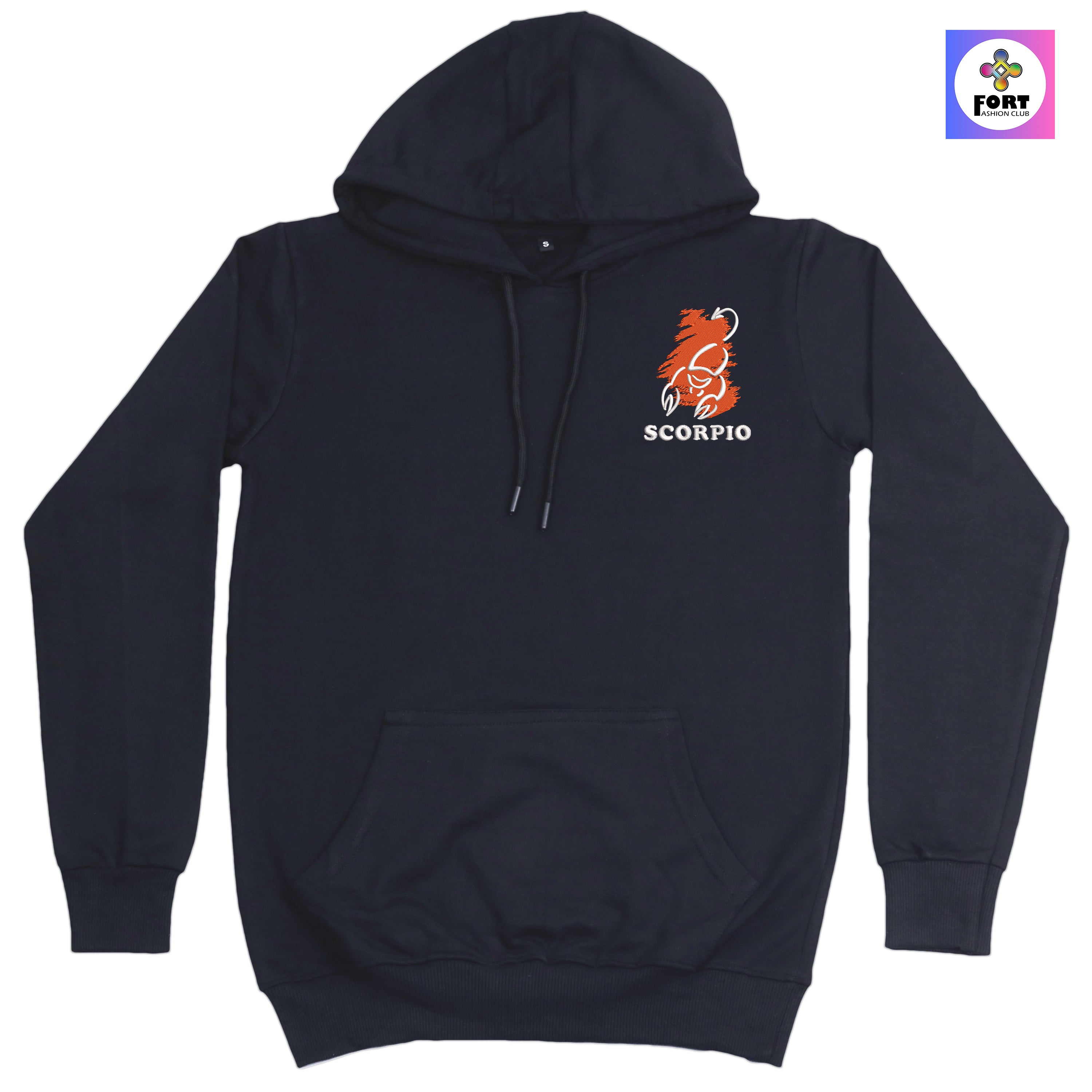 CRAZY EMBROIDERY HOODIE – SCORPIO
