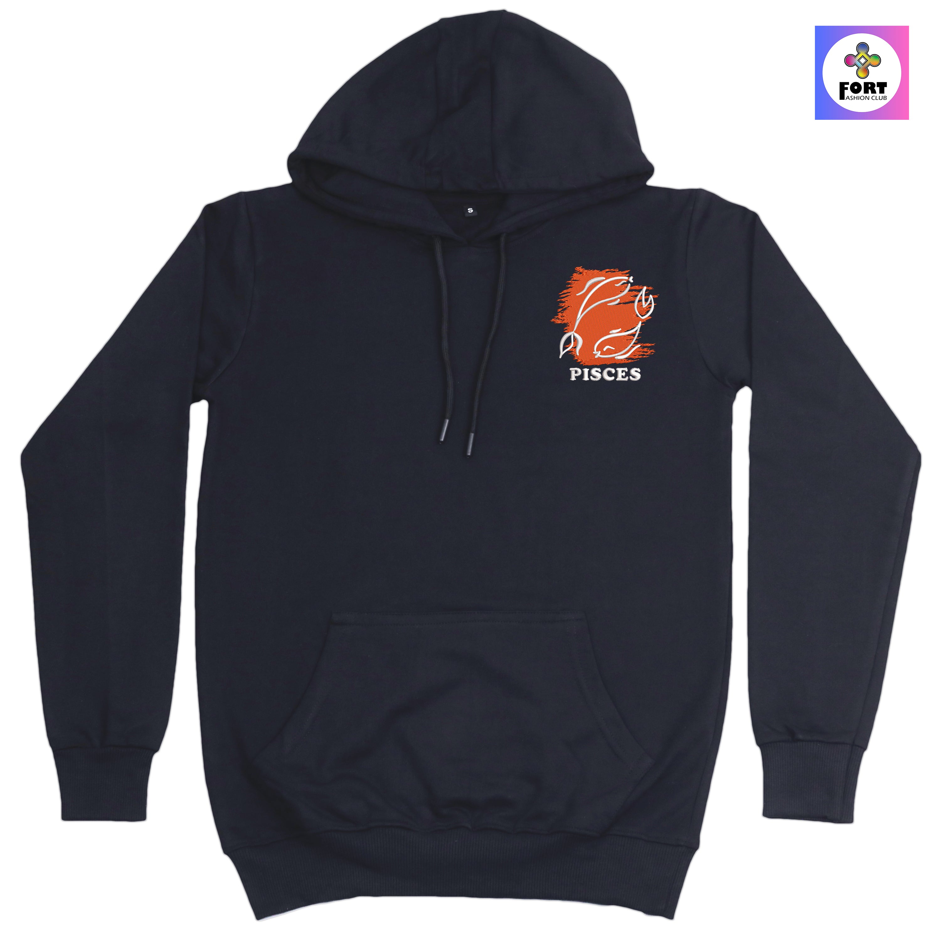 CRAZY EMBROIDERY HOODIE – PISCES
