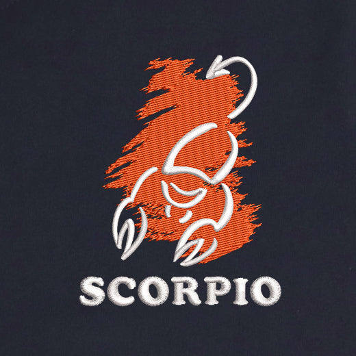 CRAZY EMBROIDERY HOODIE – SCORPIO