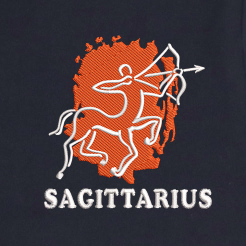 CRAZY EMBROIDERY HOODIE – SAGITTIARIUS