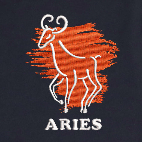 CRAZY EMBROIDERY HOODIE – ARIES
