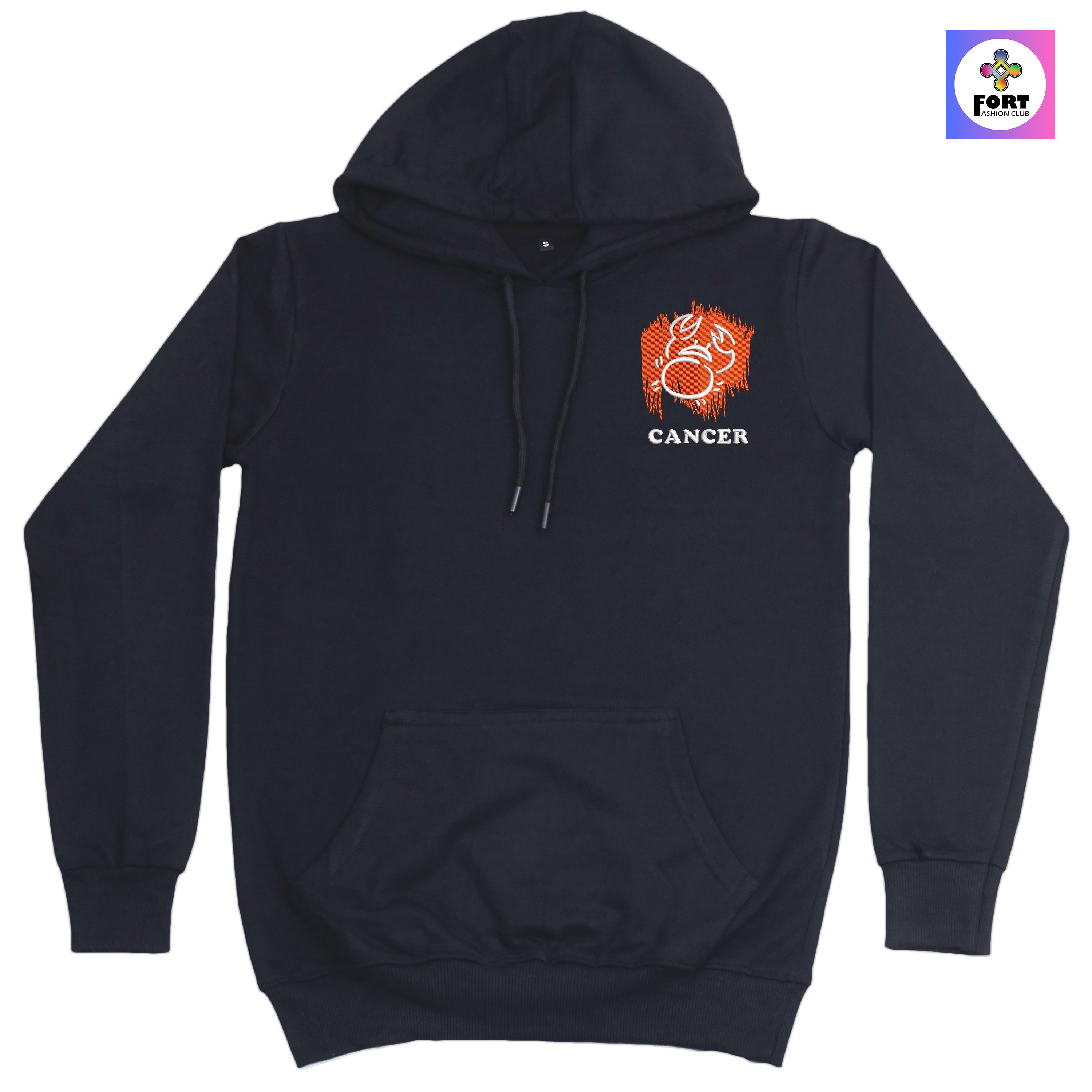 CRAZY EMBROIDERY HOODIE – CANCER
