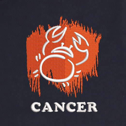 CRAZY EMBROIDERY HOODIE – CANCER