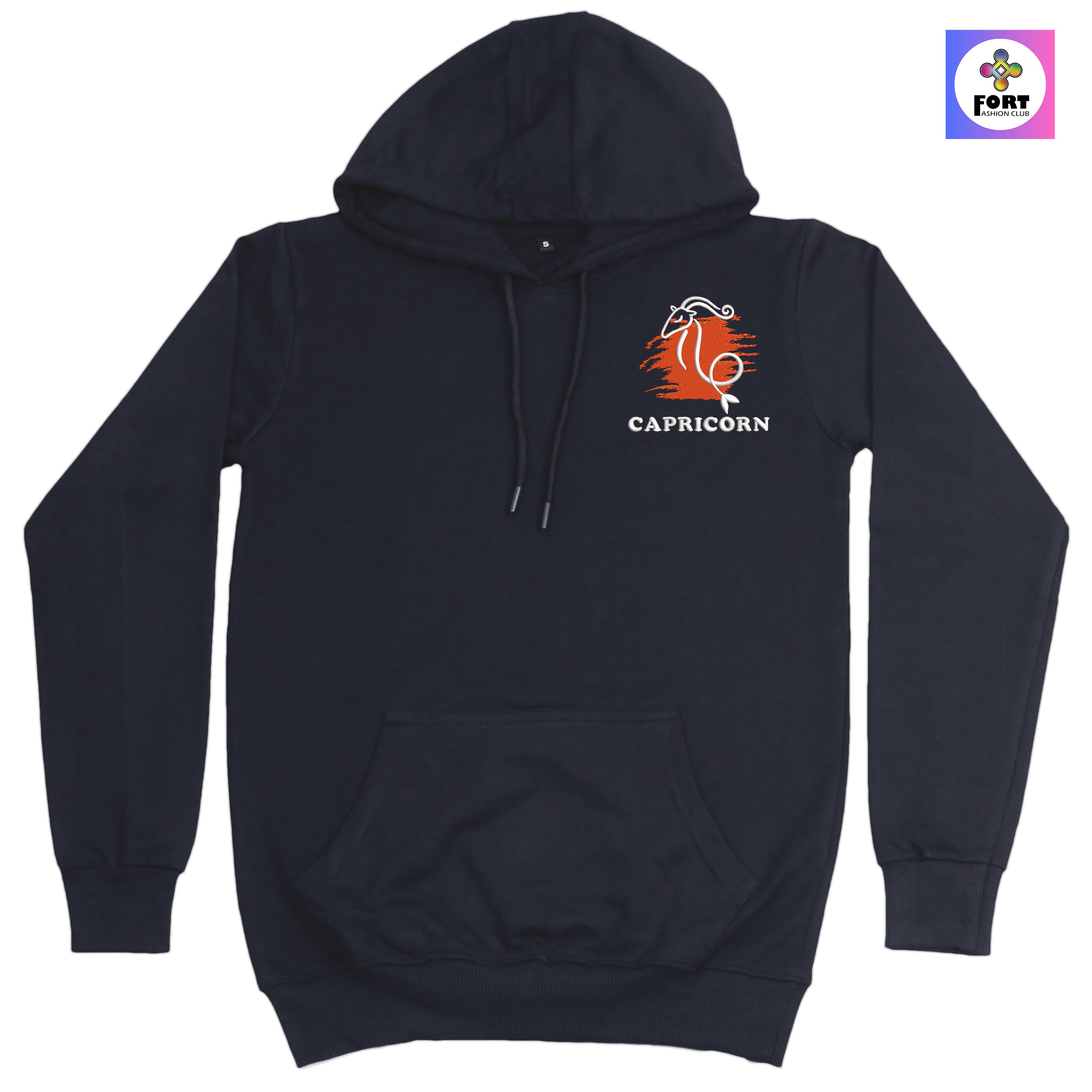 CRAZY EMBROIDERY HOODIE – CAPRICORN
