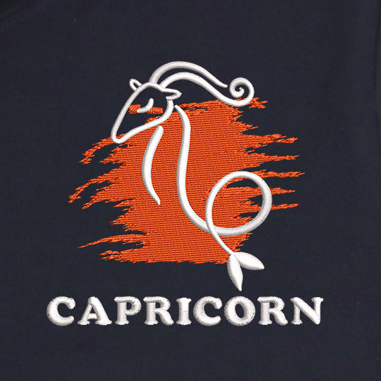 CRAZY EMBROIDERY HOODIE – CAPRICORN