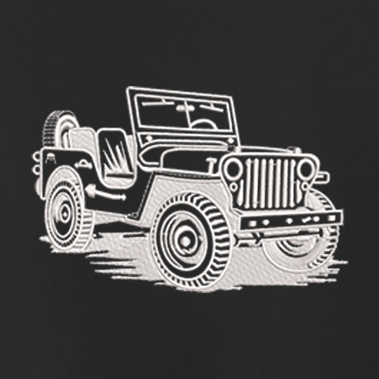 CRAZY EMBROIDERY OVERSIZED T-SHIRT (DROP SHOULDER) – JEEP