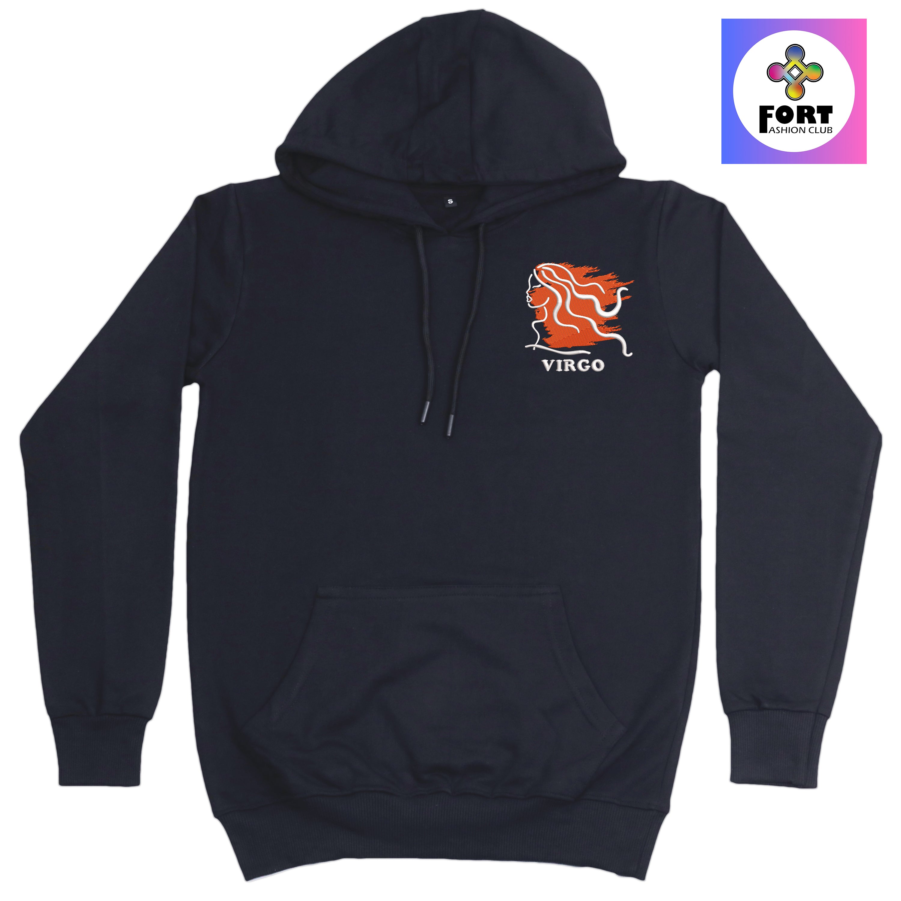 CRAZY EMBROIDERY HOODIE – VIRGO