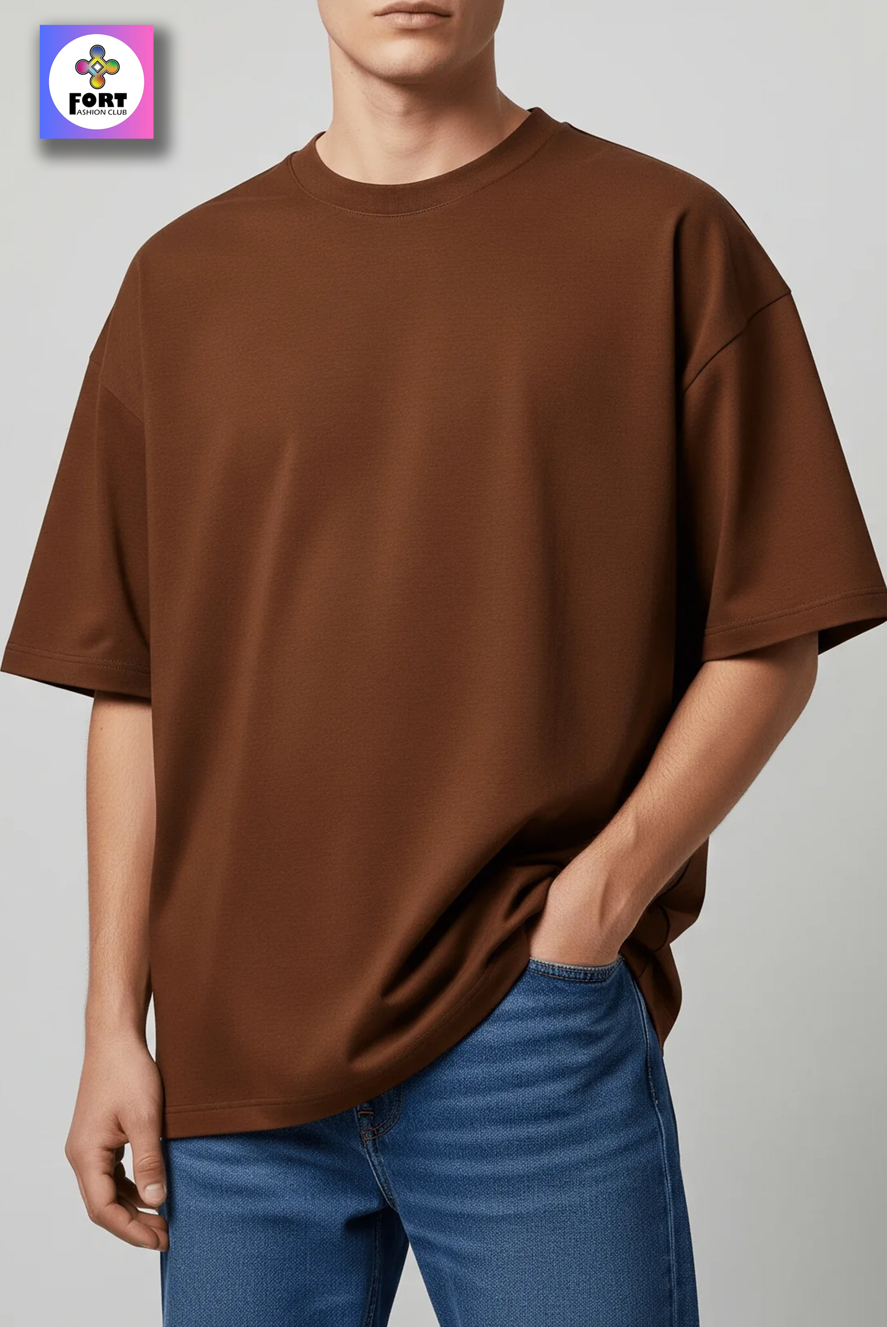 PERSONALIZED EMBROIDERY OVERSIZED (DROP SHOULDER) T-SHIRT