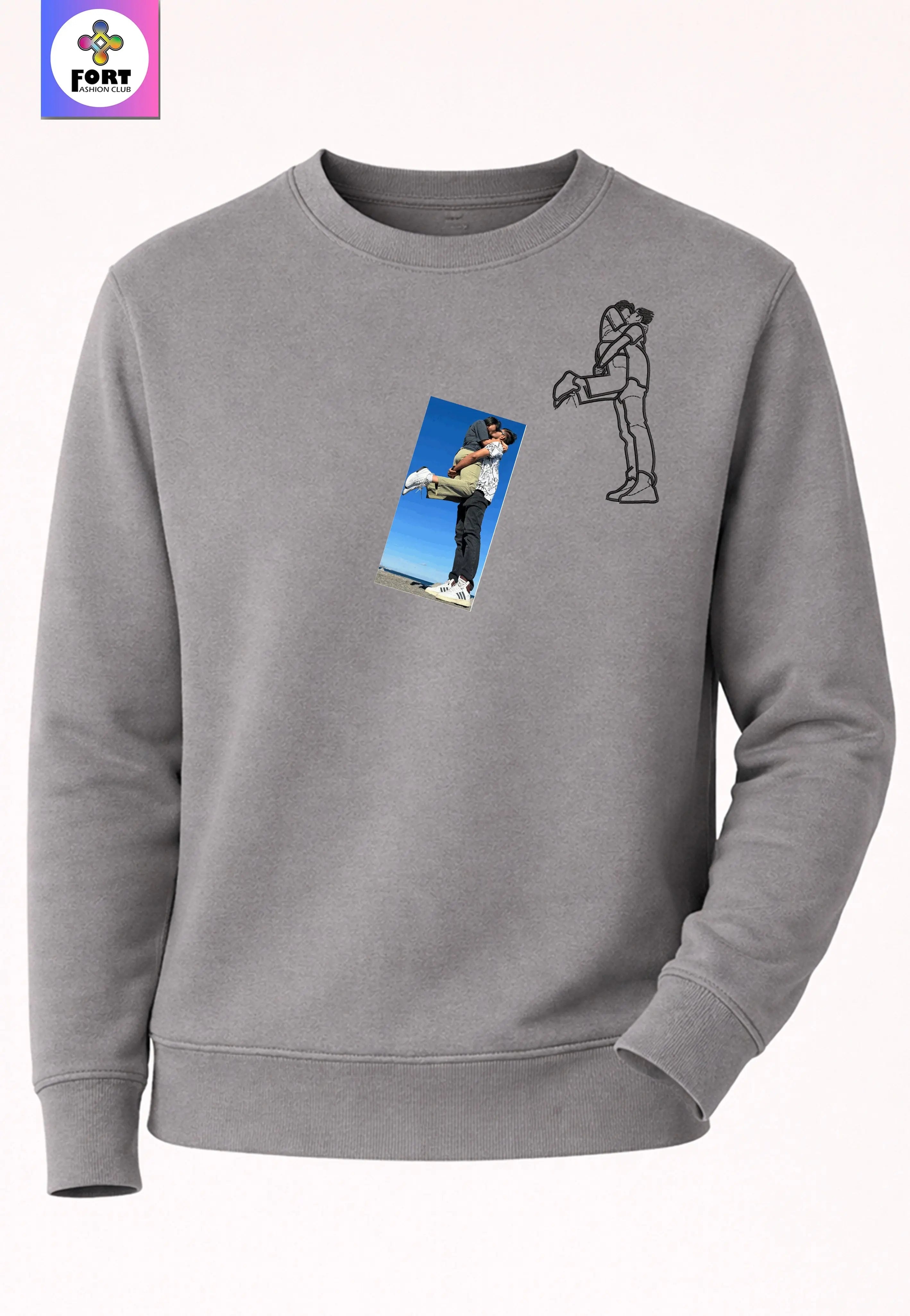 PERSONALIZED  EMBROIDERY UNISEX SWEATSHIRT FORT FASHION CLUB