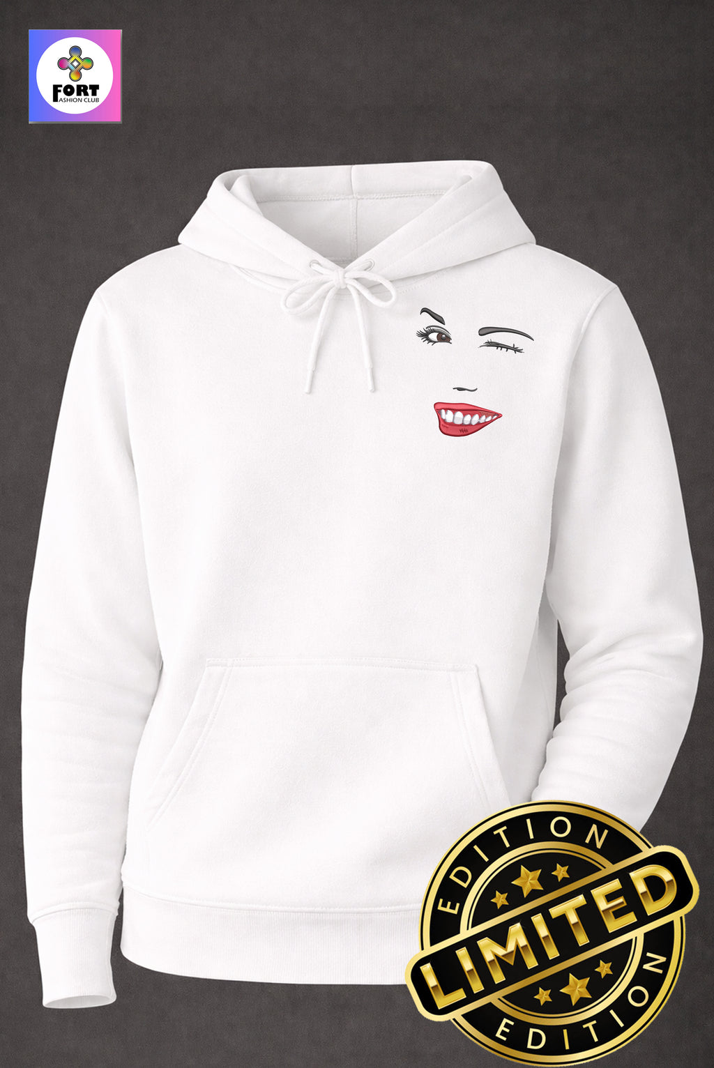 Special Edition Embroidery Unisex Hoodie Innocent