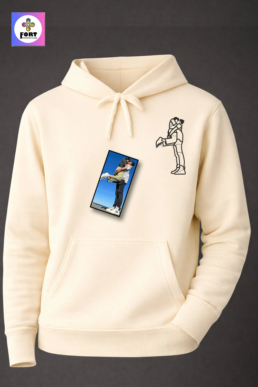 PERSONALIZED EMBROIDERY UNISEX HOODIE