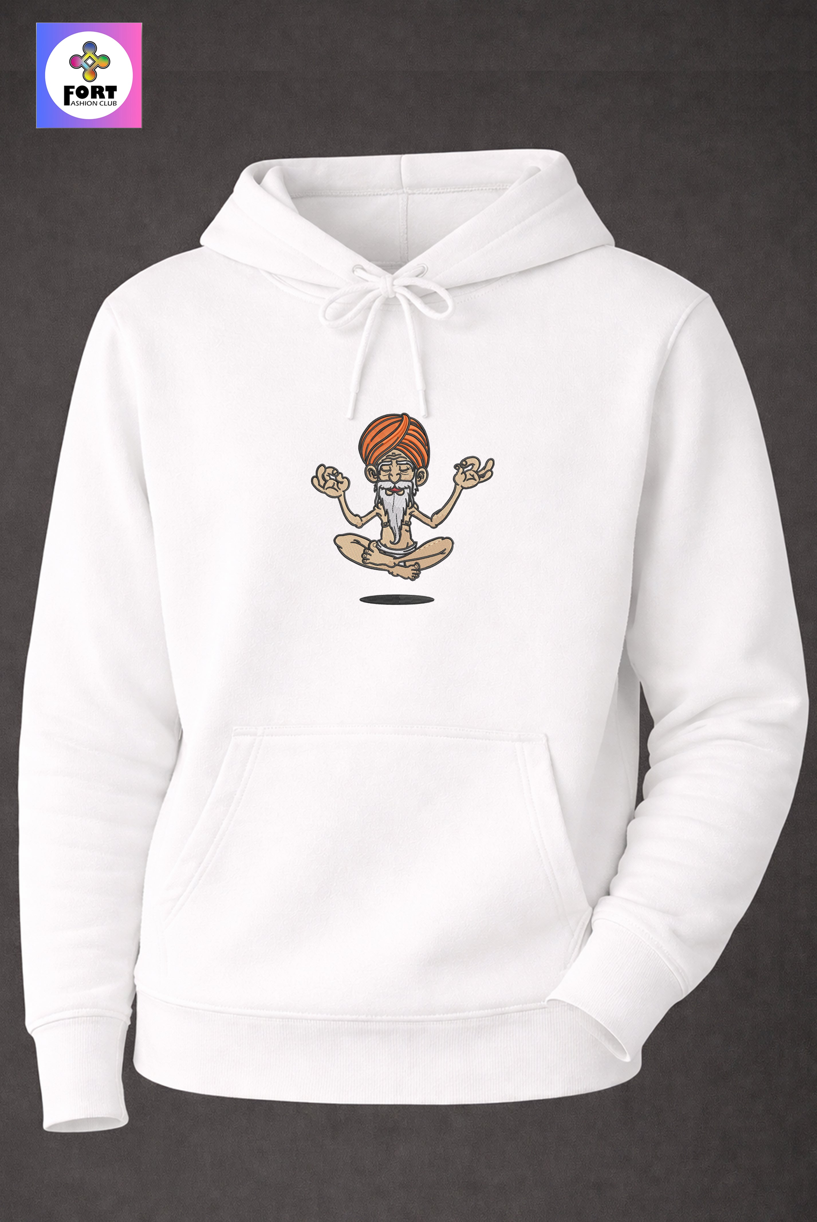 Crazy Embroidery Unisex Hoodie – Sb