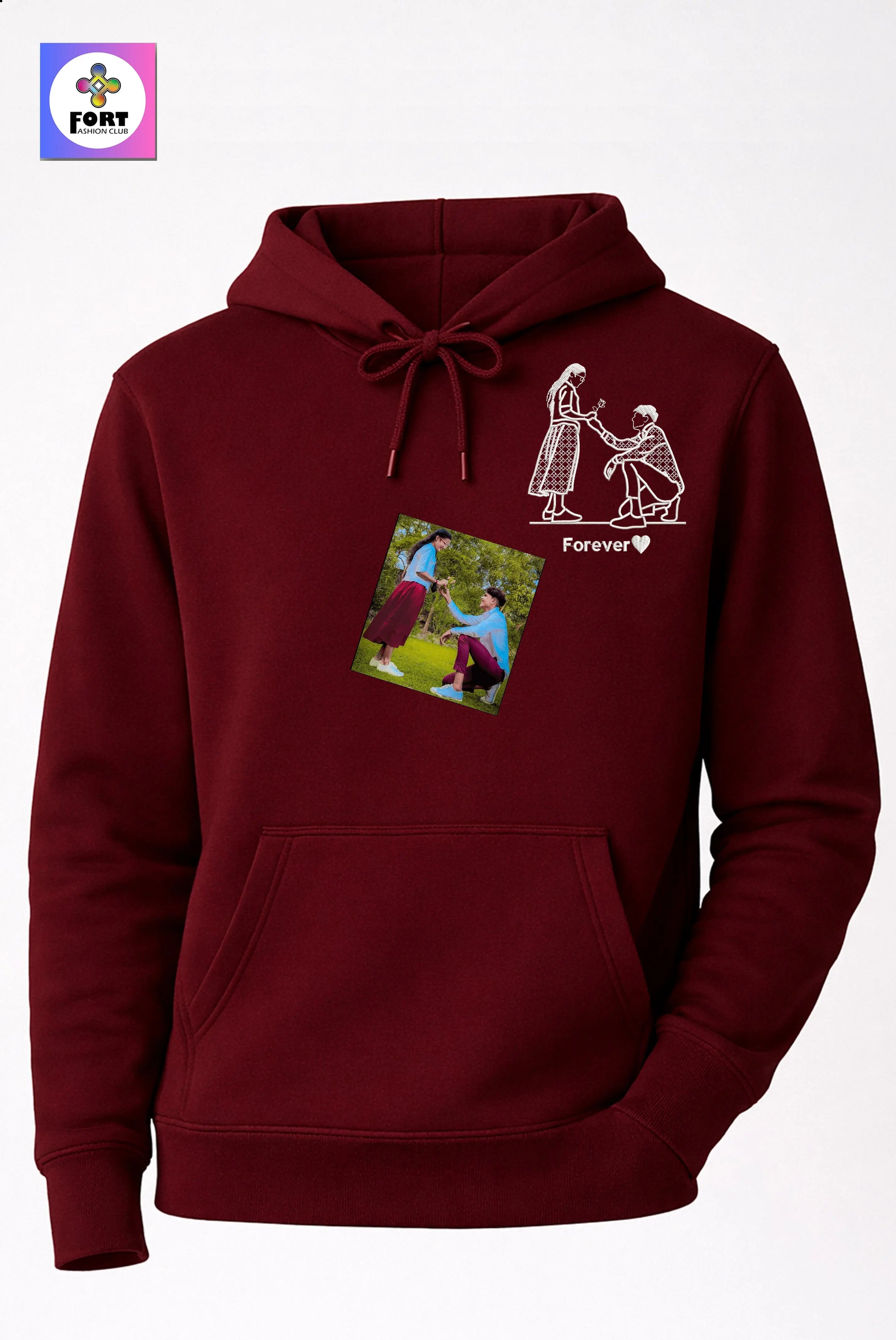 PERSONALIZED EMBROIDERY UNISEX HOODIE