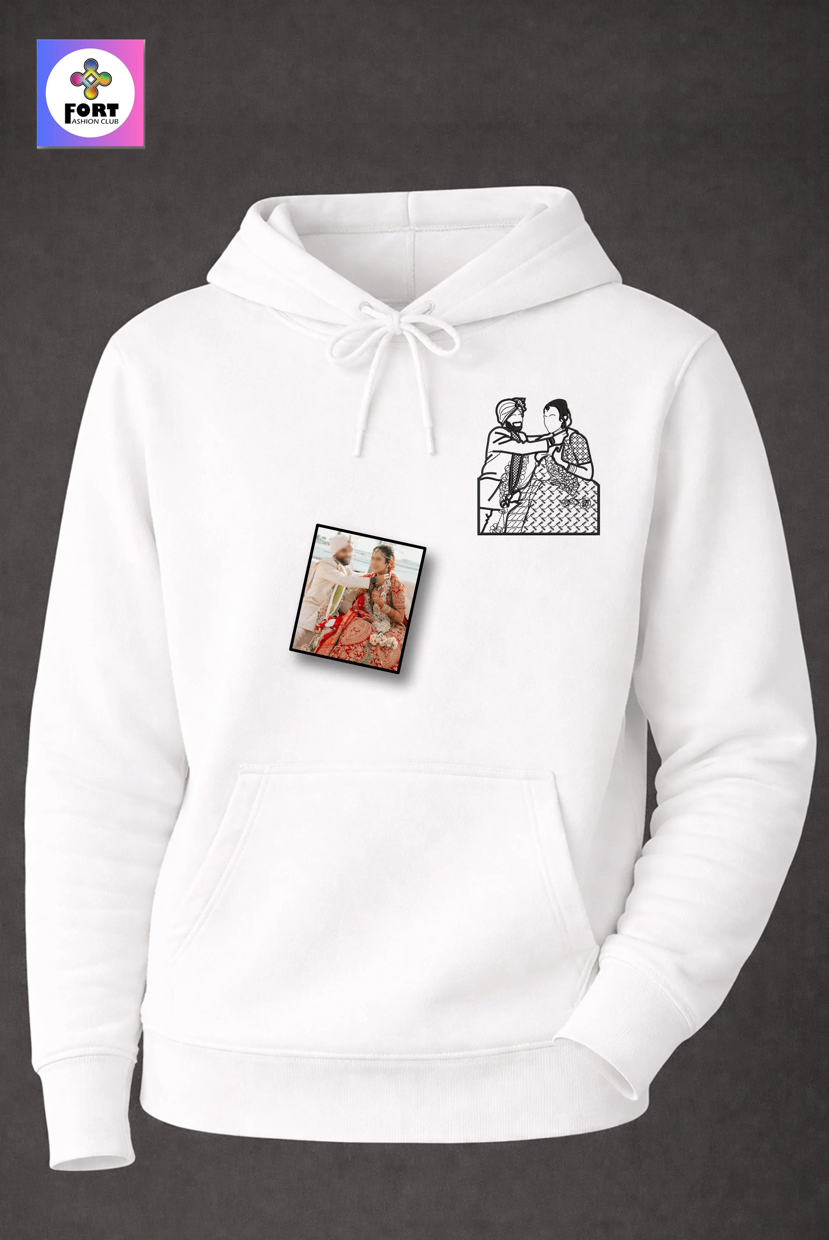 PERSONALIZED EMBROIDERY UNISEX HOODIE