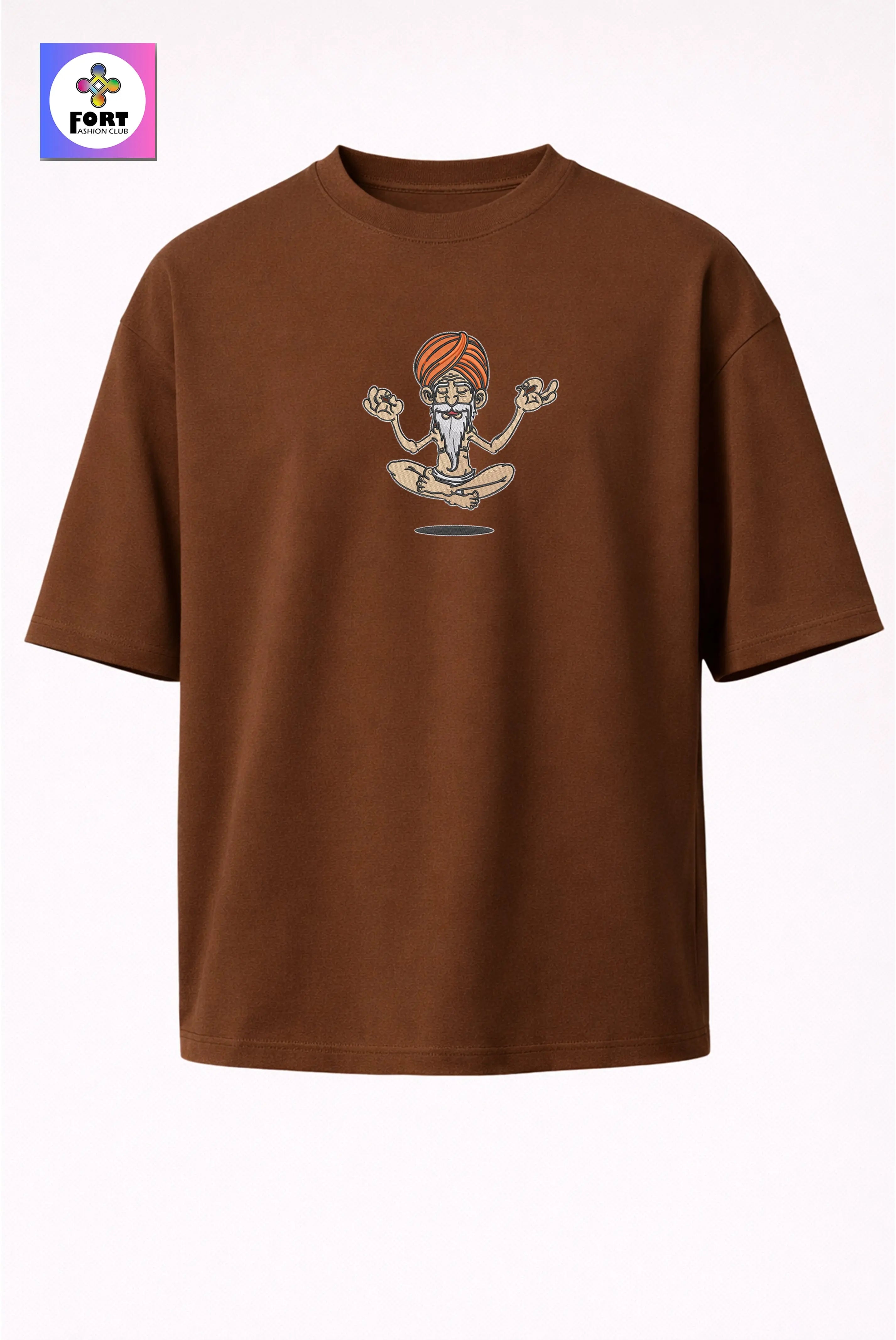CRAZY EMBROIDERY UNISEX OVERSIZED T-SHIRT (DROP SHOULDER) – SB