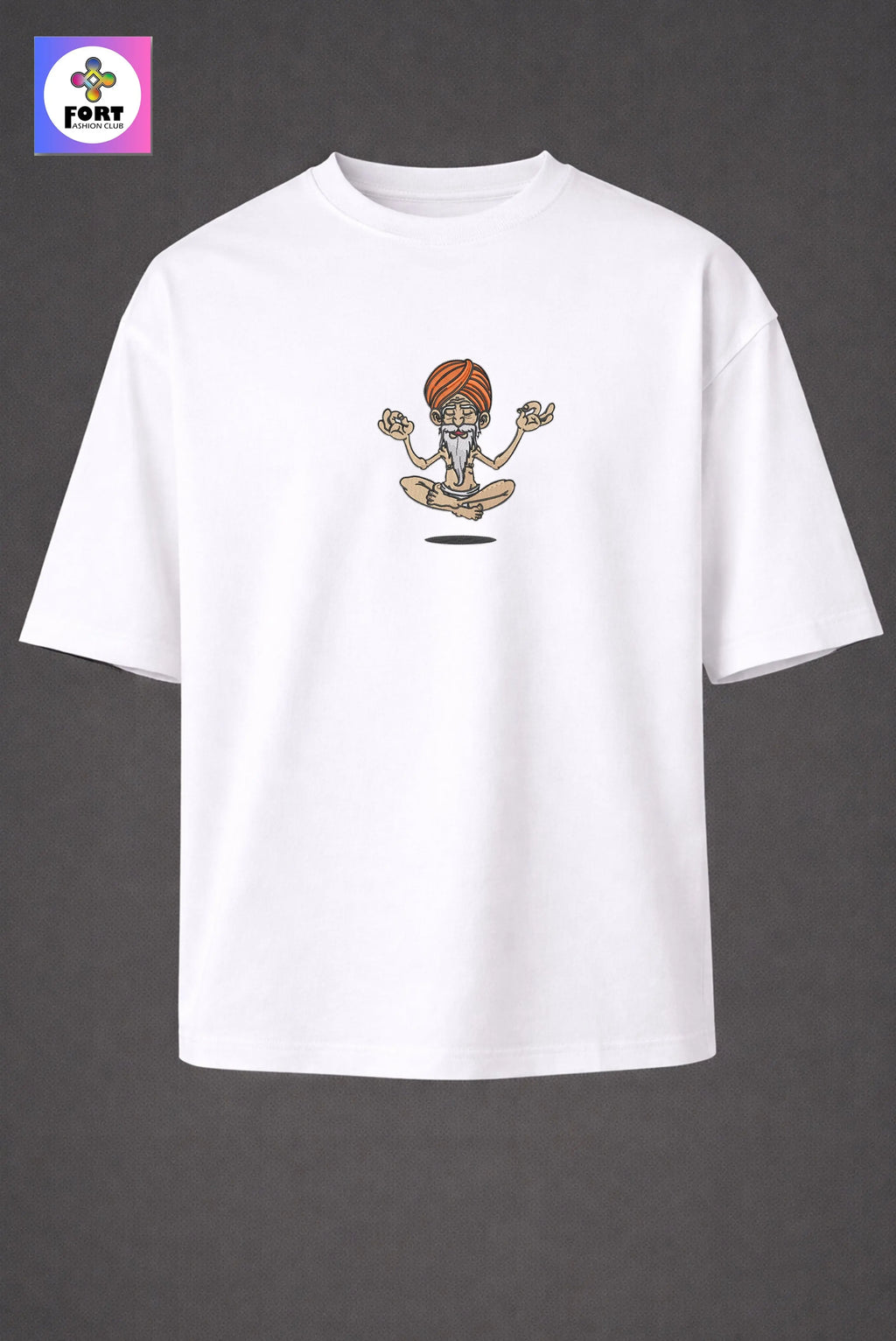 CRAZY EMBROIDERY UNISEX OVERSIZED T-SHIRT (DROP SHOULDER) – SB