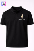 CRAZY EMBROIDERY UNISEX (COLLAR) T-SHIRT - DUCK