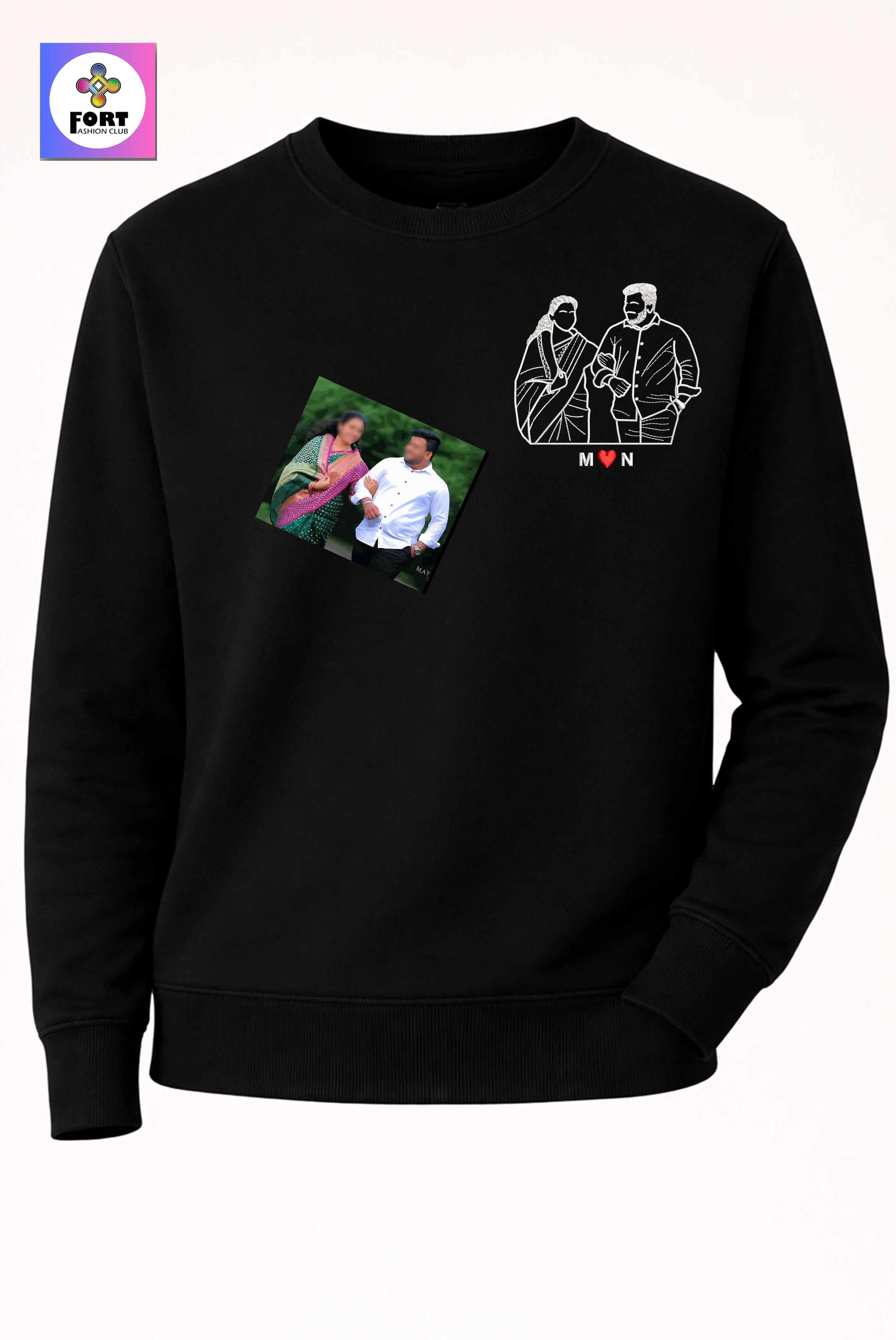 PERSONALIZED  EMBROIDERY UNISEX SWEATSHIRT