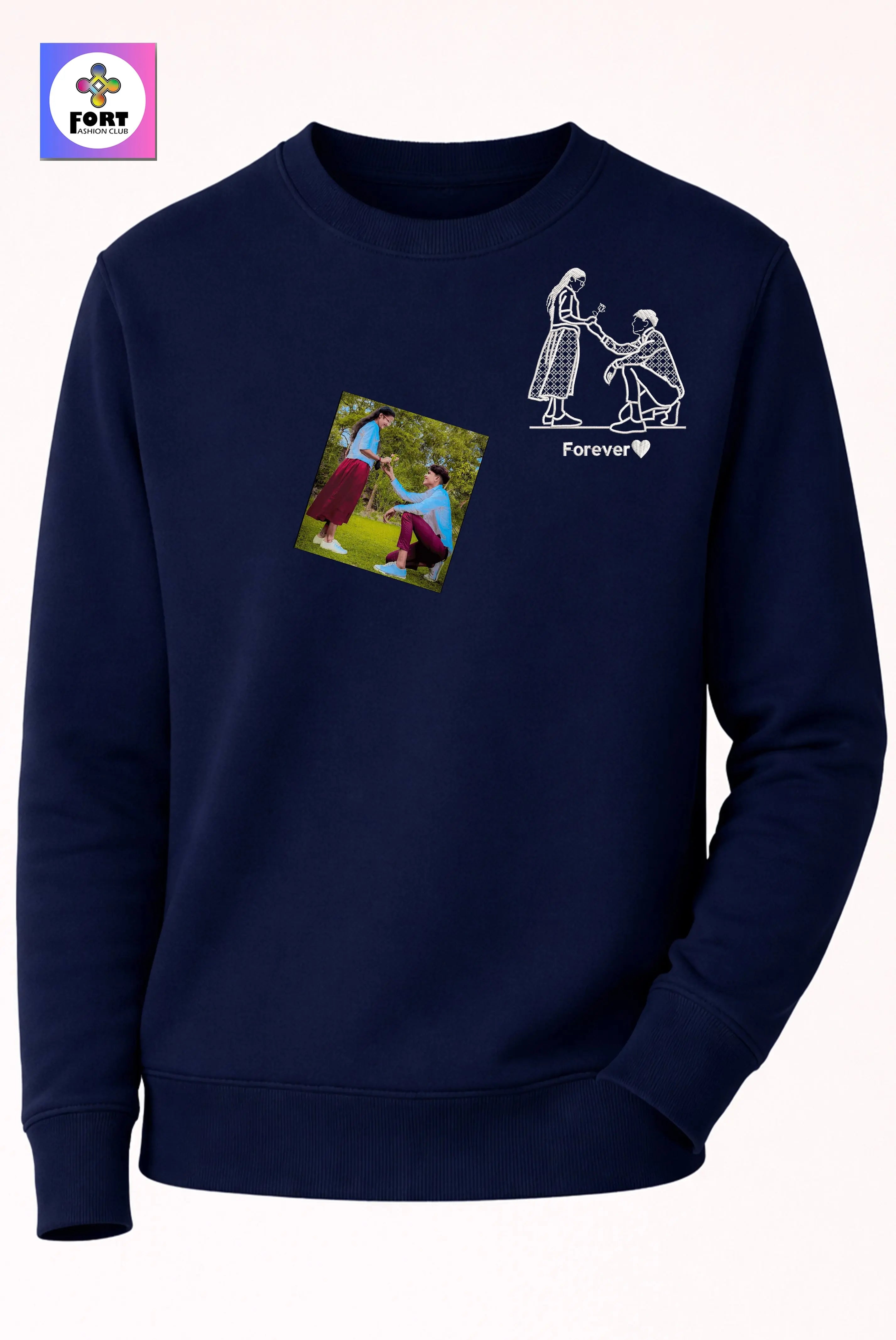 PERSONALIZED  EMBROIDERY UNISEX SWEATSHIRT