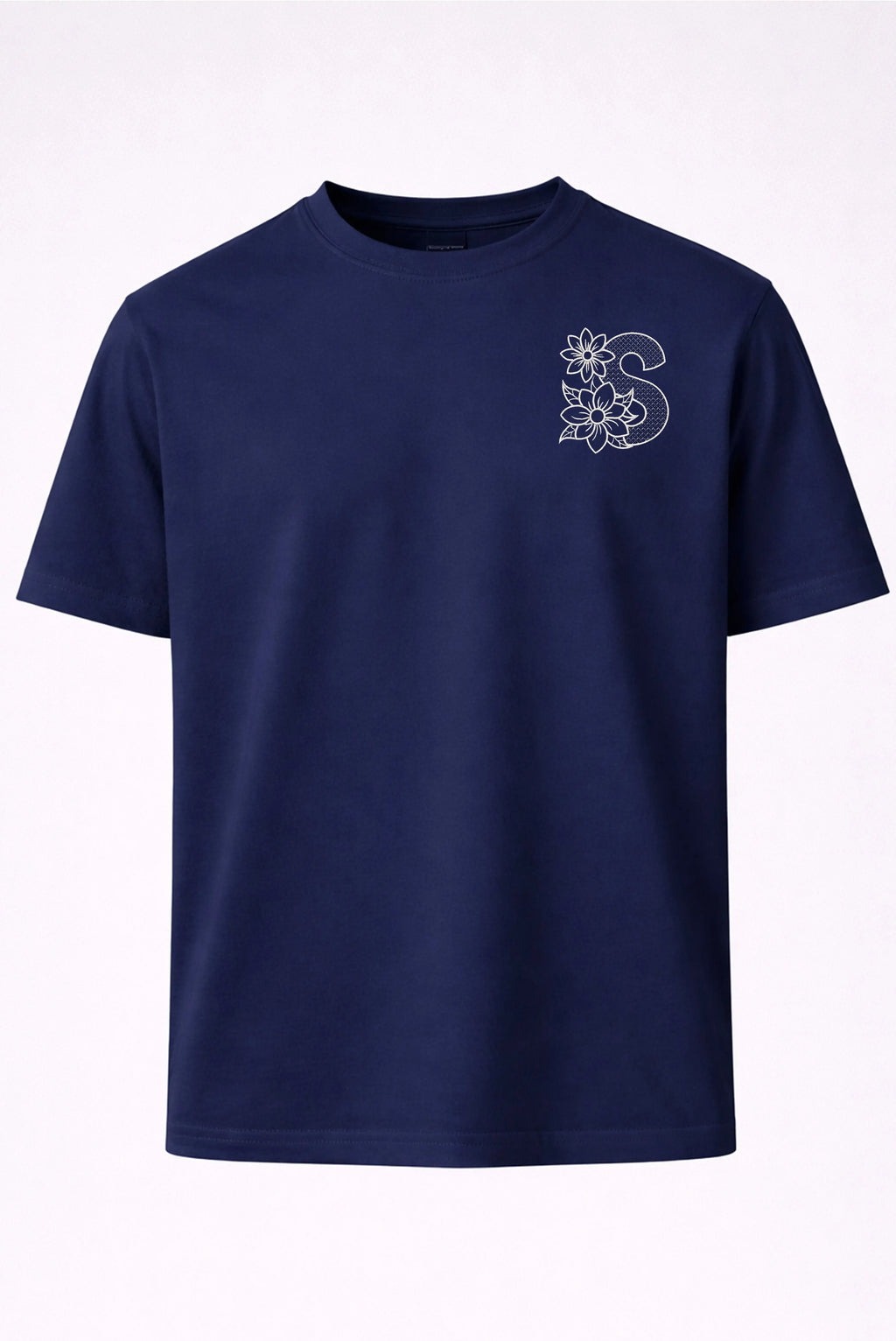 PREMIUM  ALPHABET EMBROIDERY UNISEX T-SHIRT