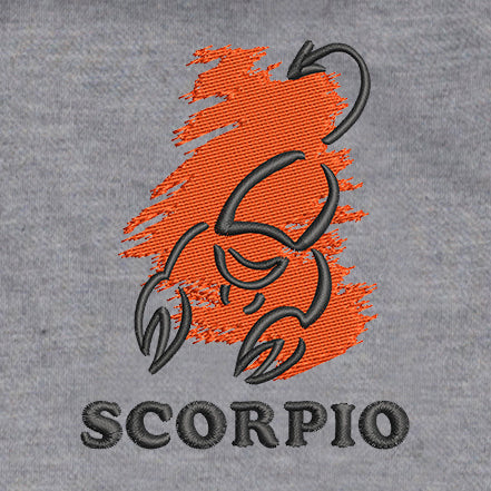 CRAZY EMBROIDERY HOODIE – SCORPIO